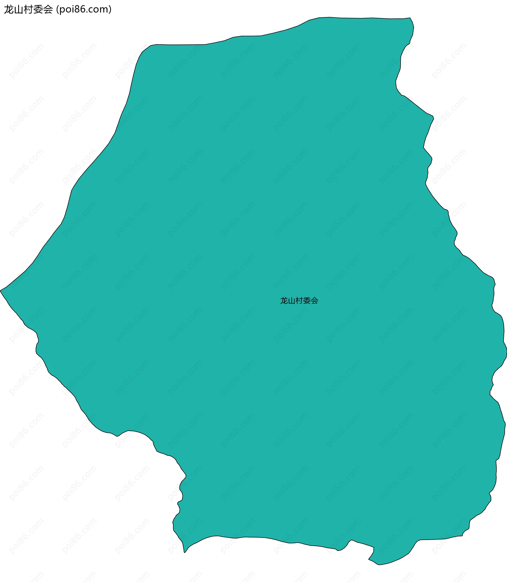 龙山村委会边界地图