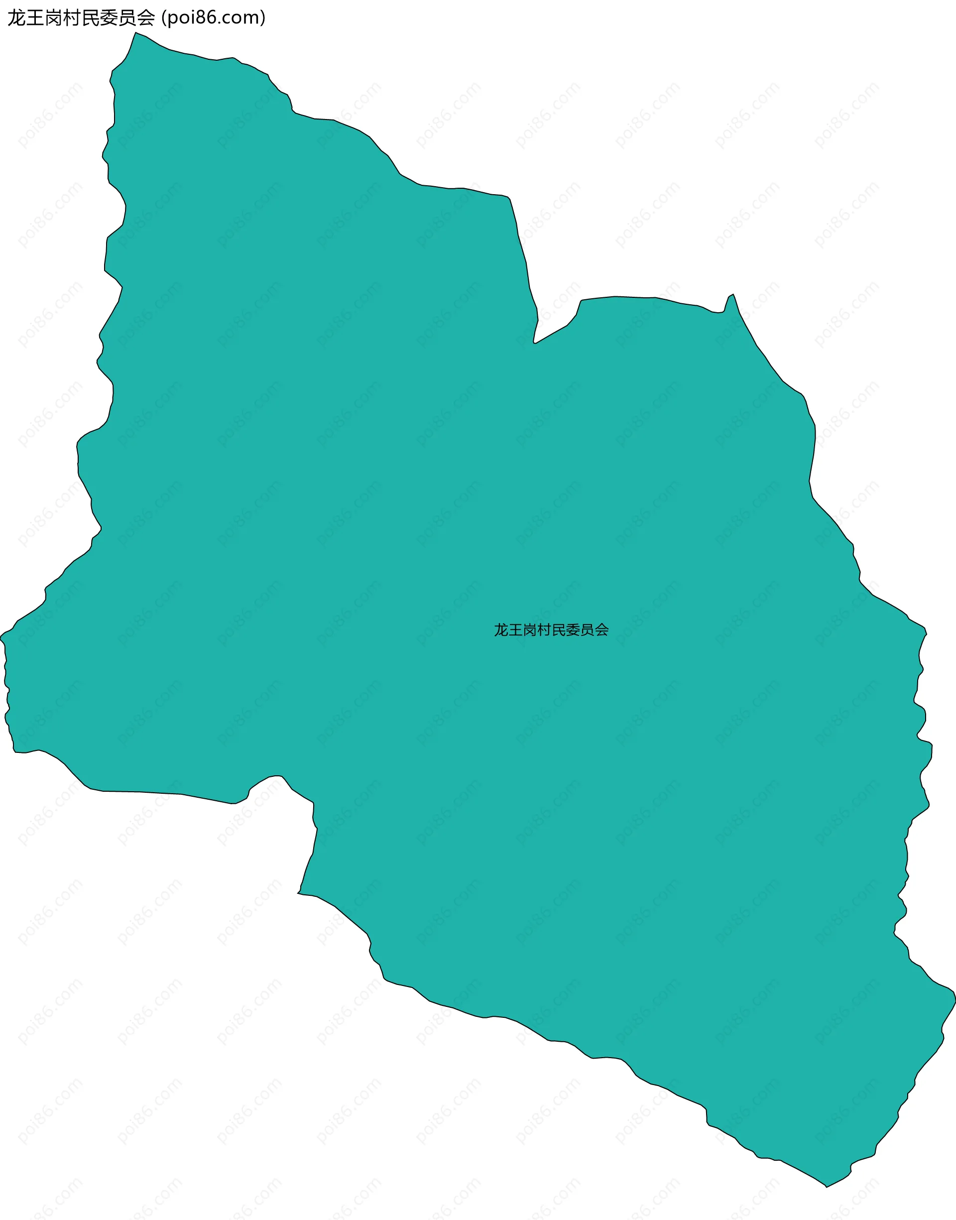 龙王岗村民委员会边界地图