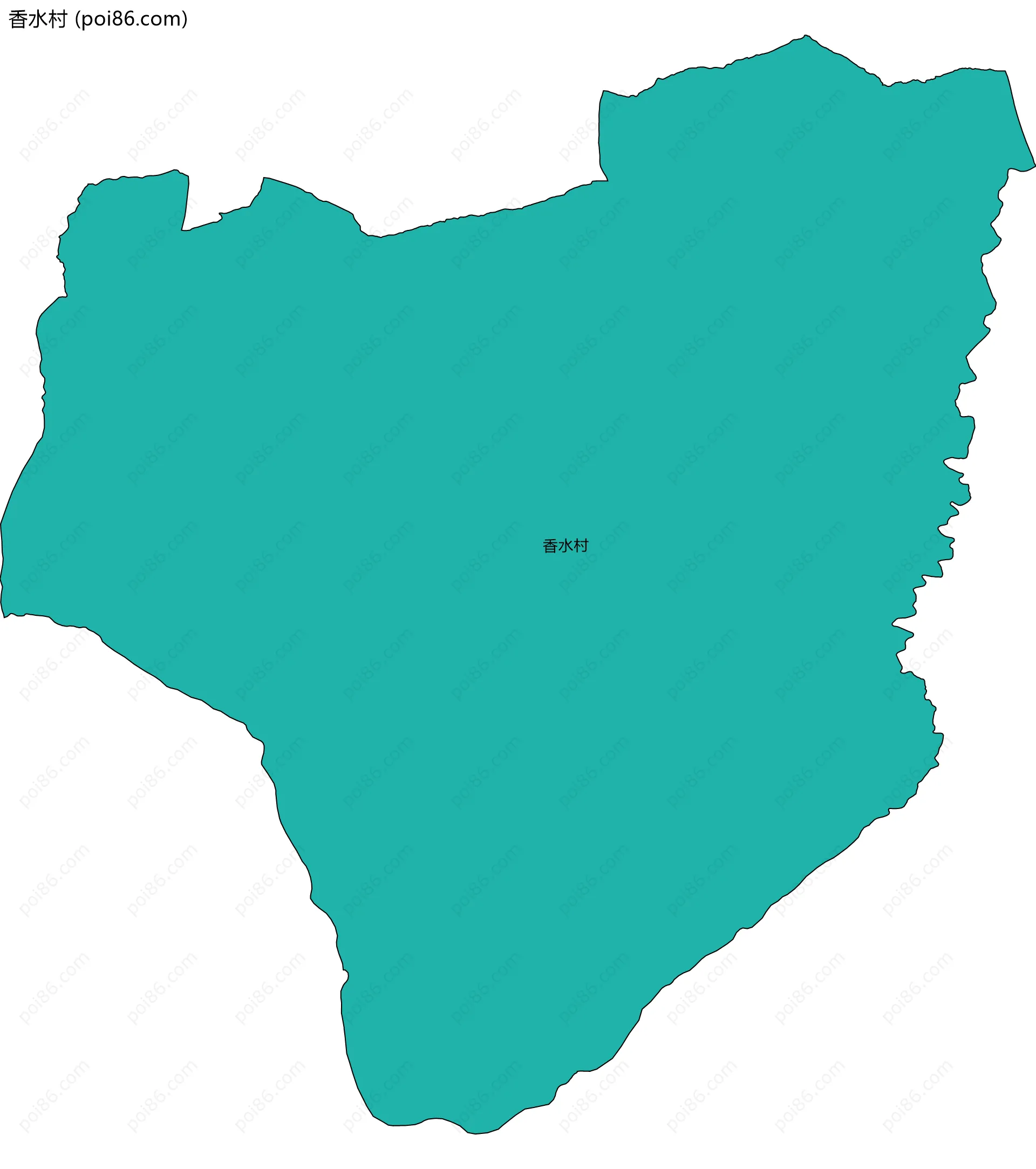 香水村边界地图