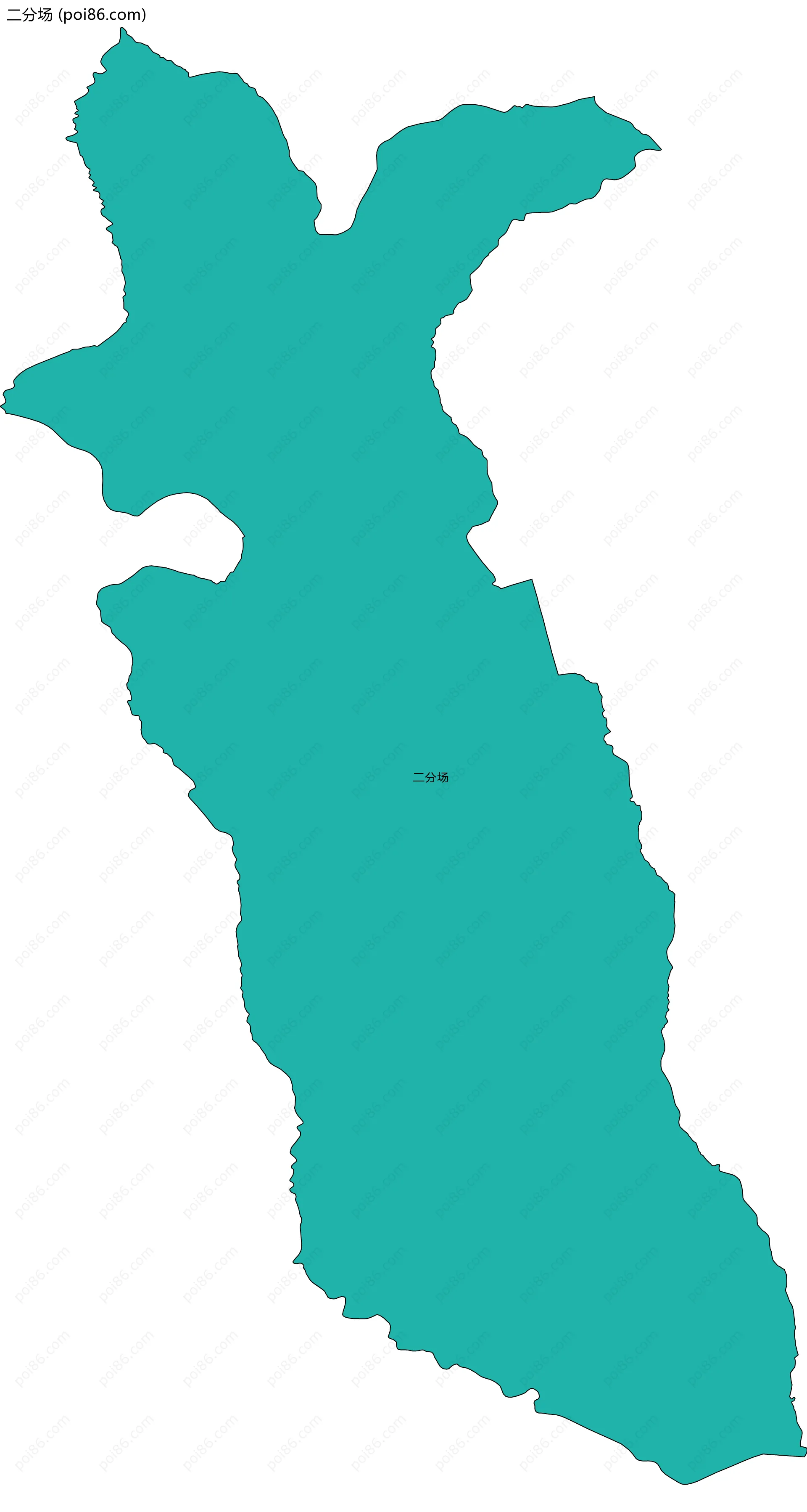 二分场边界地图