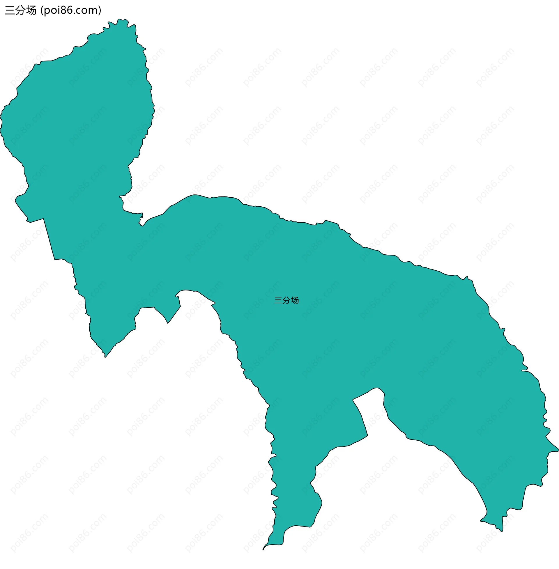 三分场边界地图