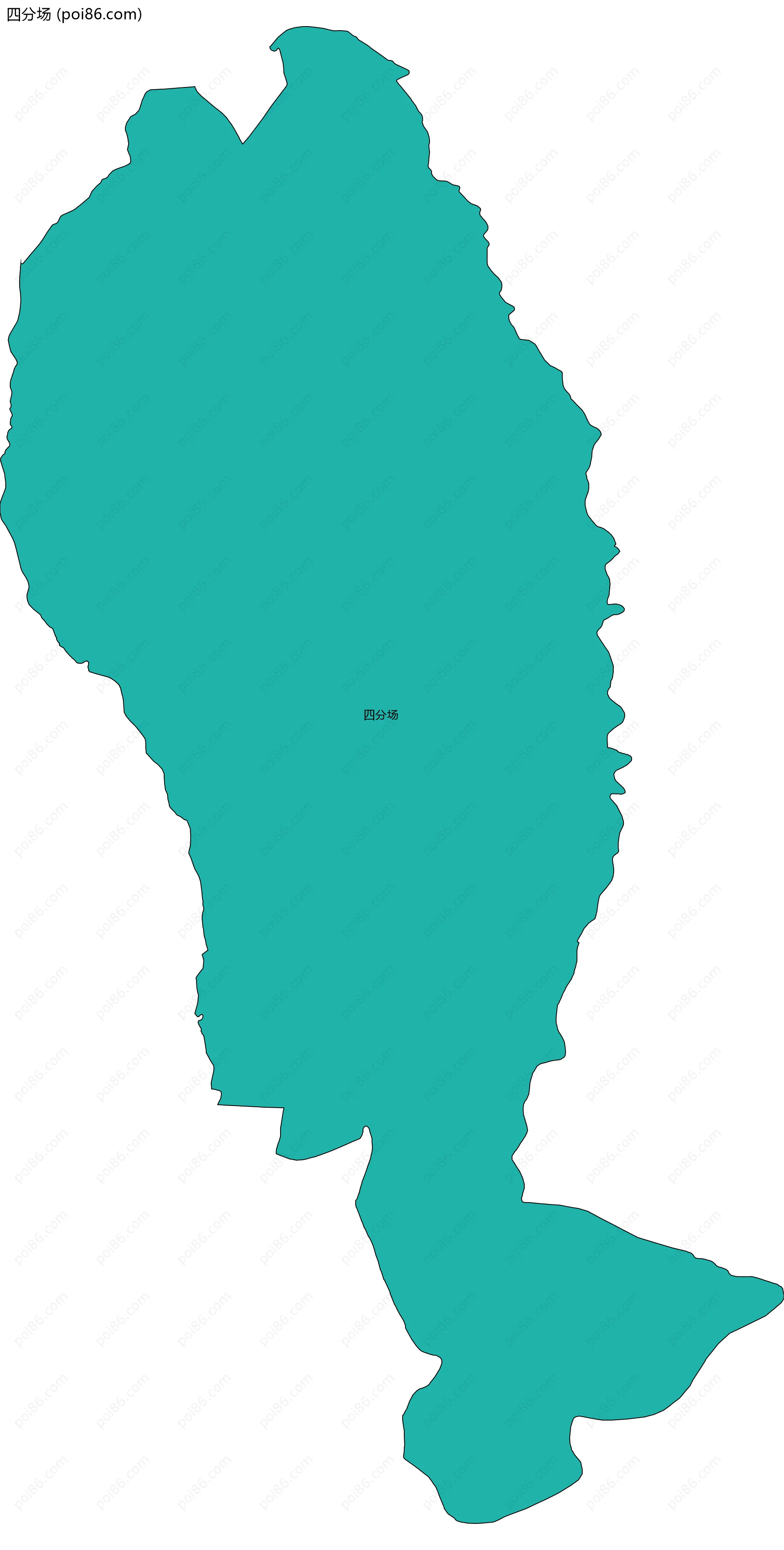 四分场边界地图