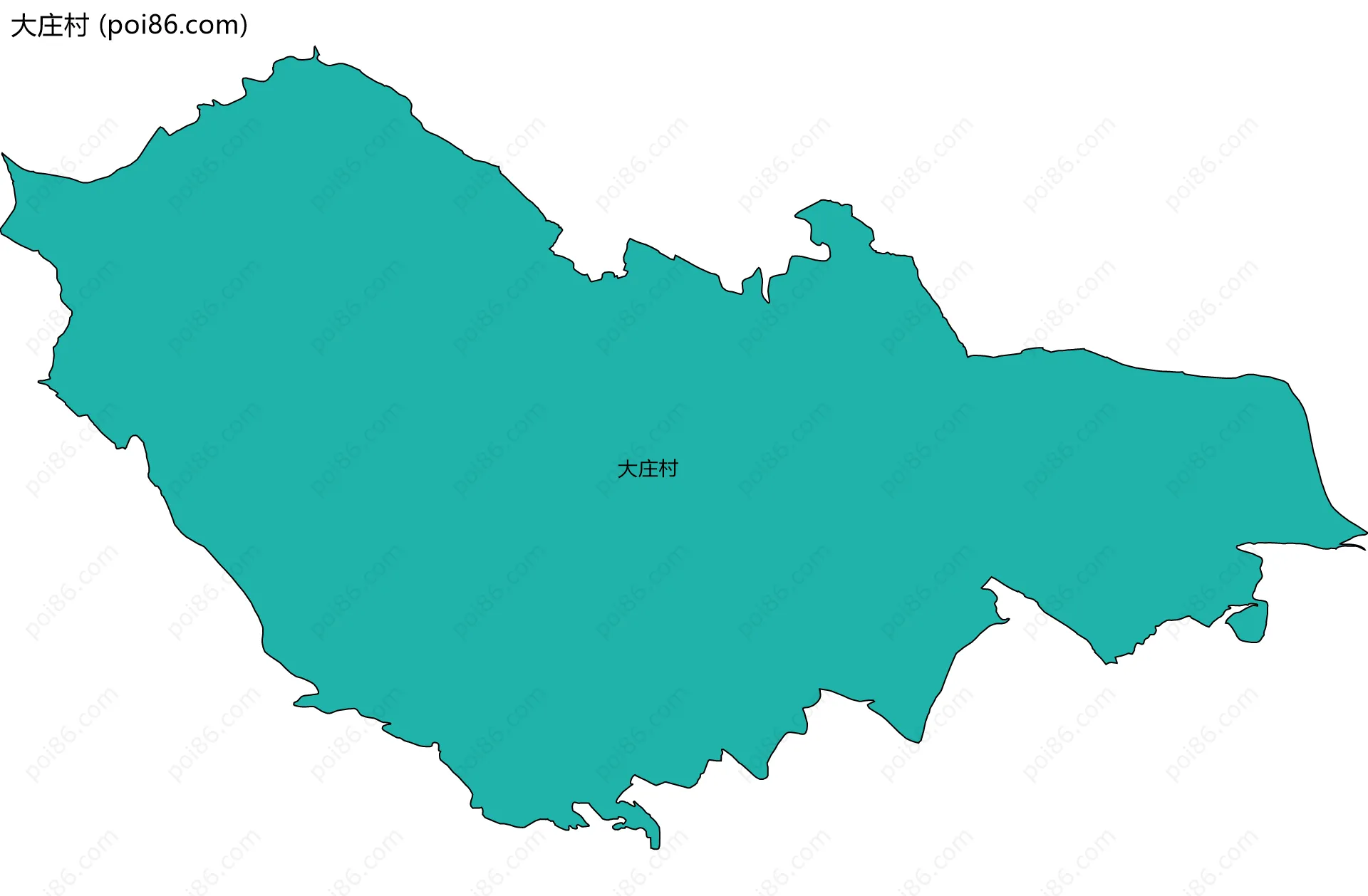 大庄村边界地图
