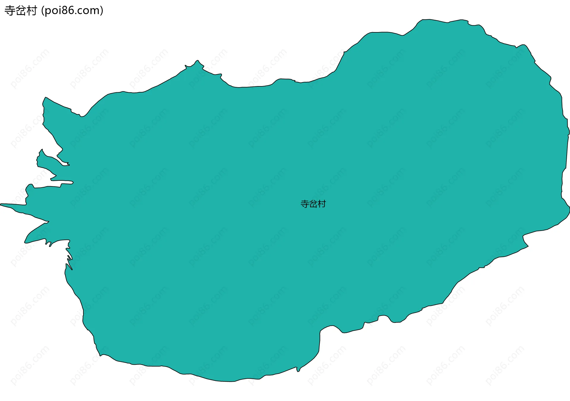 寺岔村边界地图