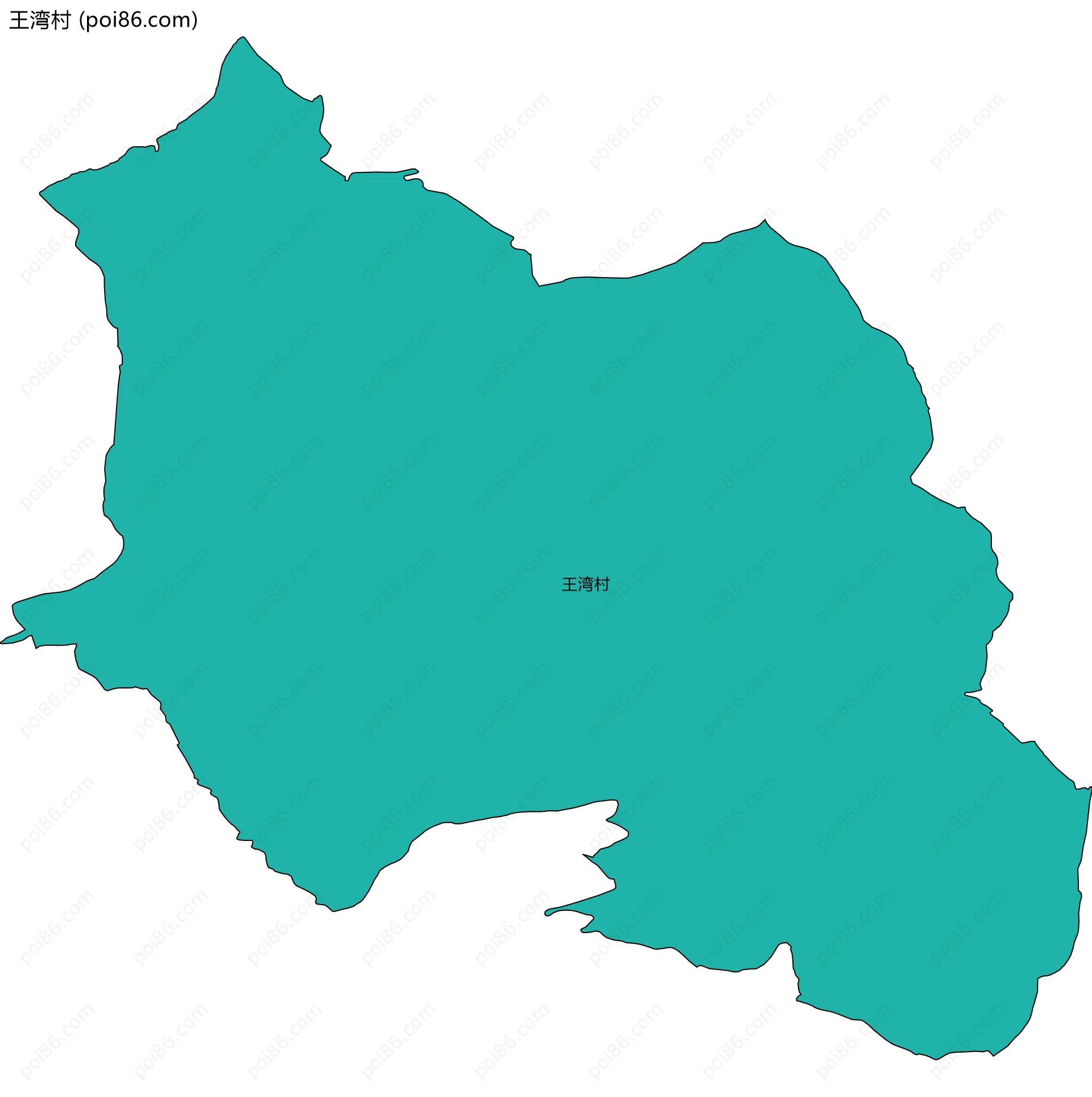 王湾村边界地图