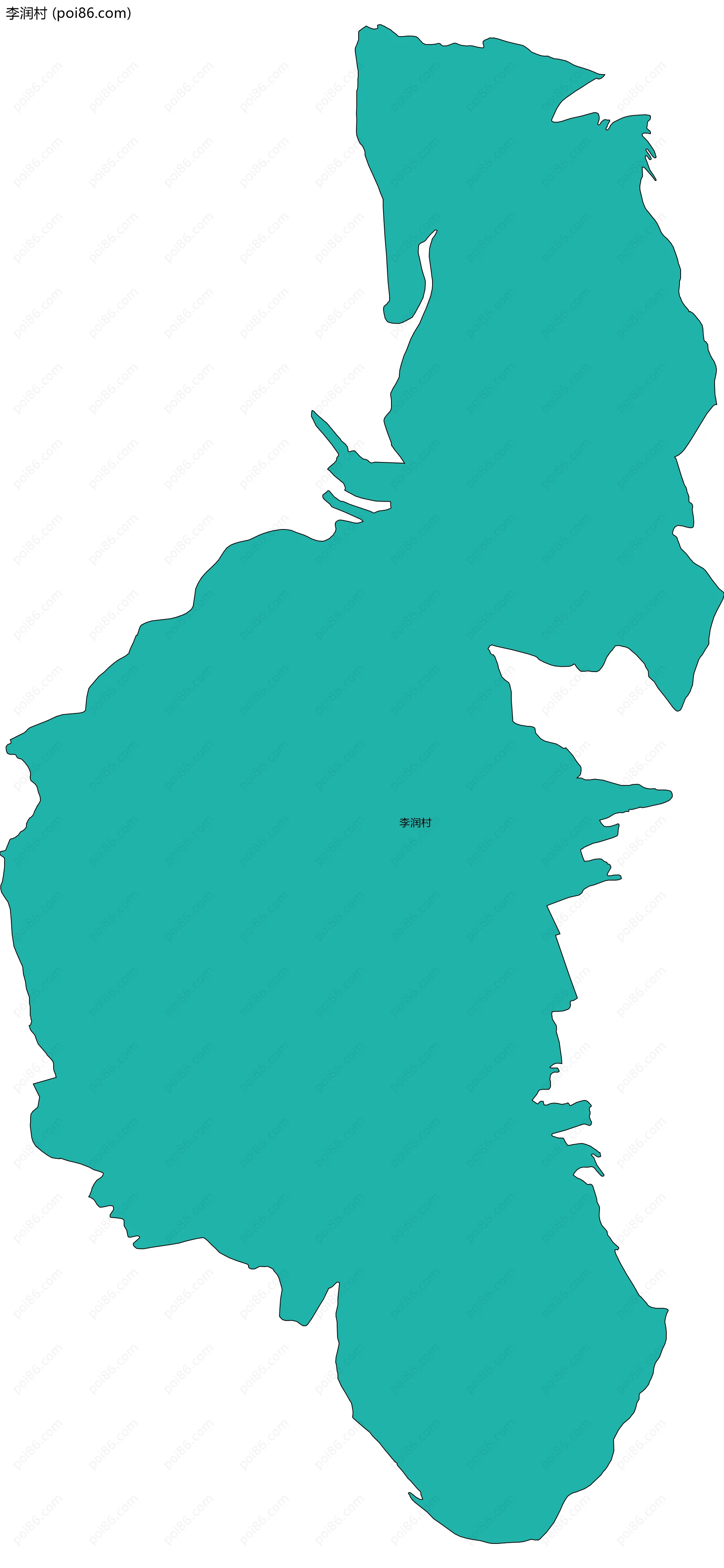 李润村边界地图