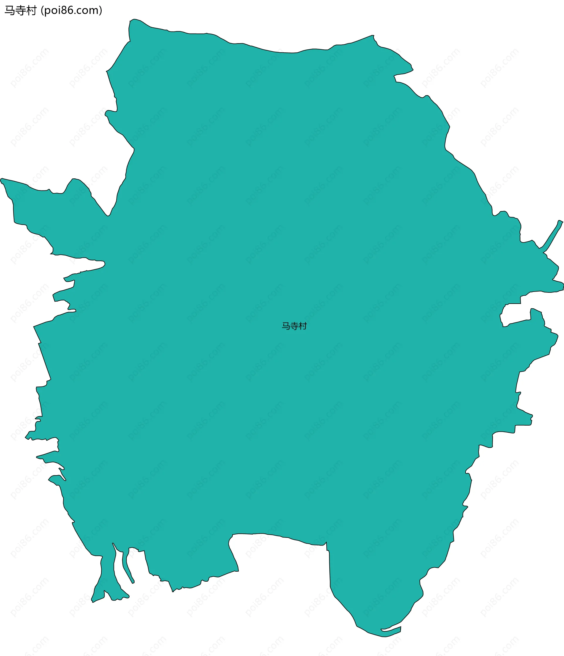 马寺村边界地图
