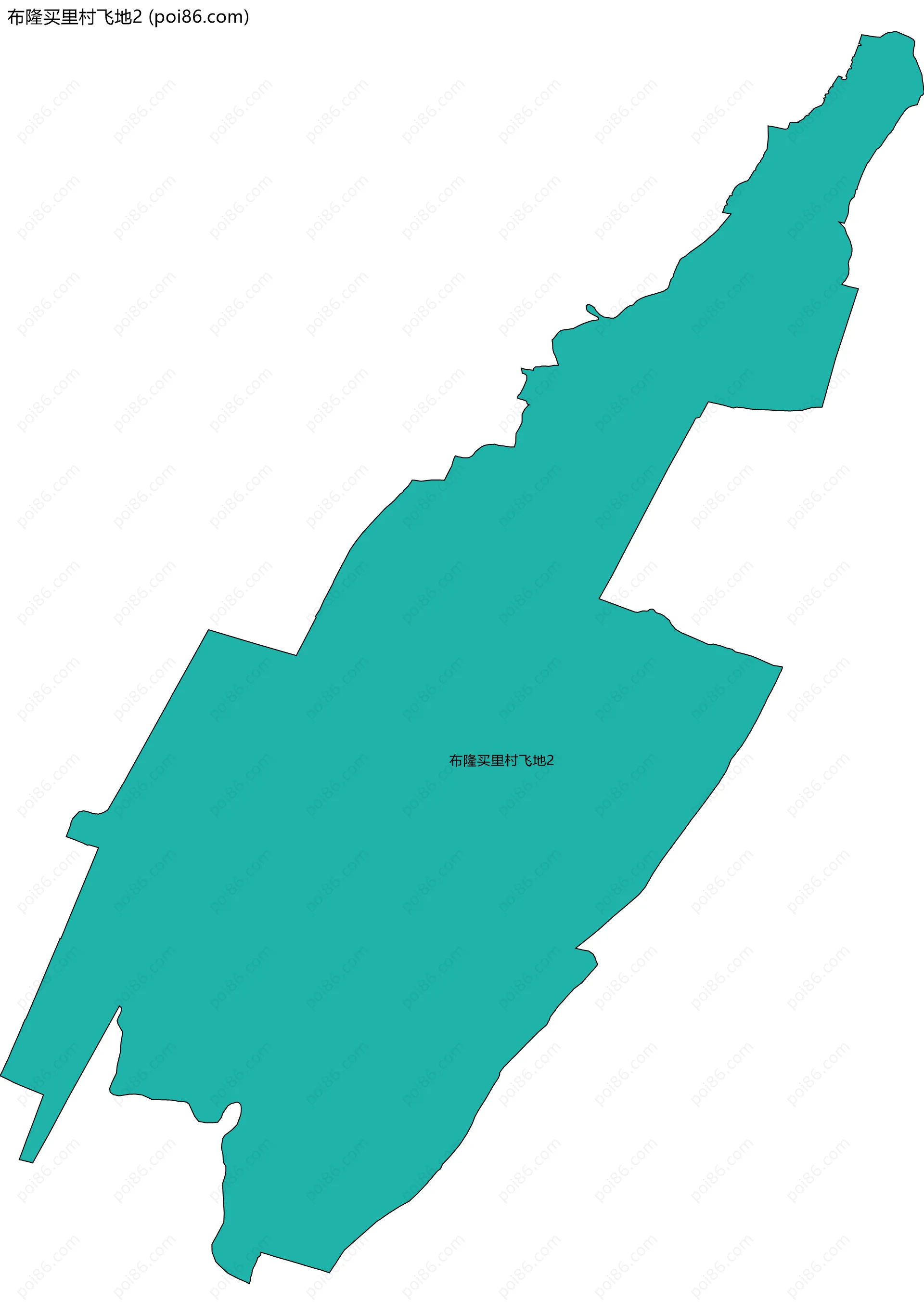 布隆买里村飞地2边界地图