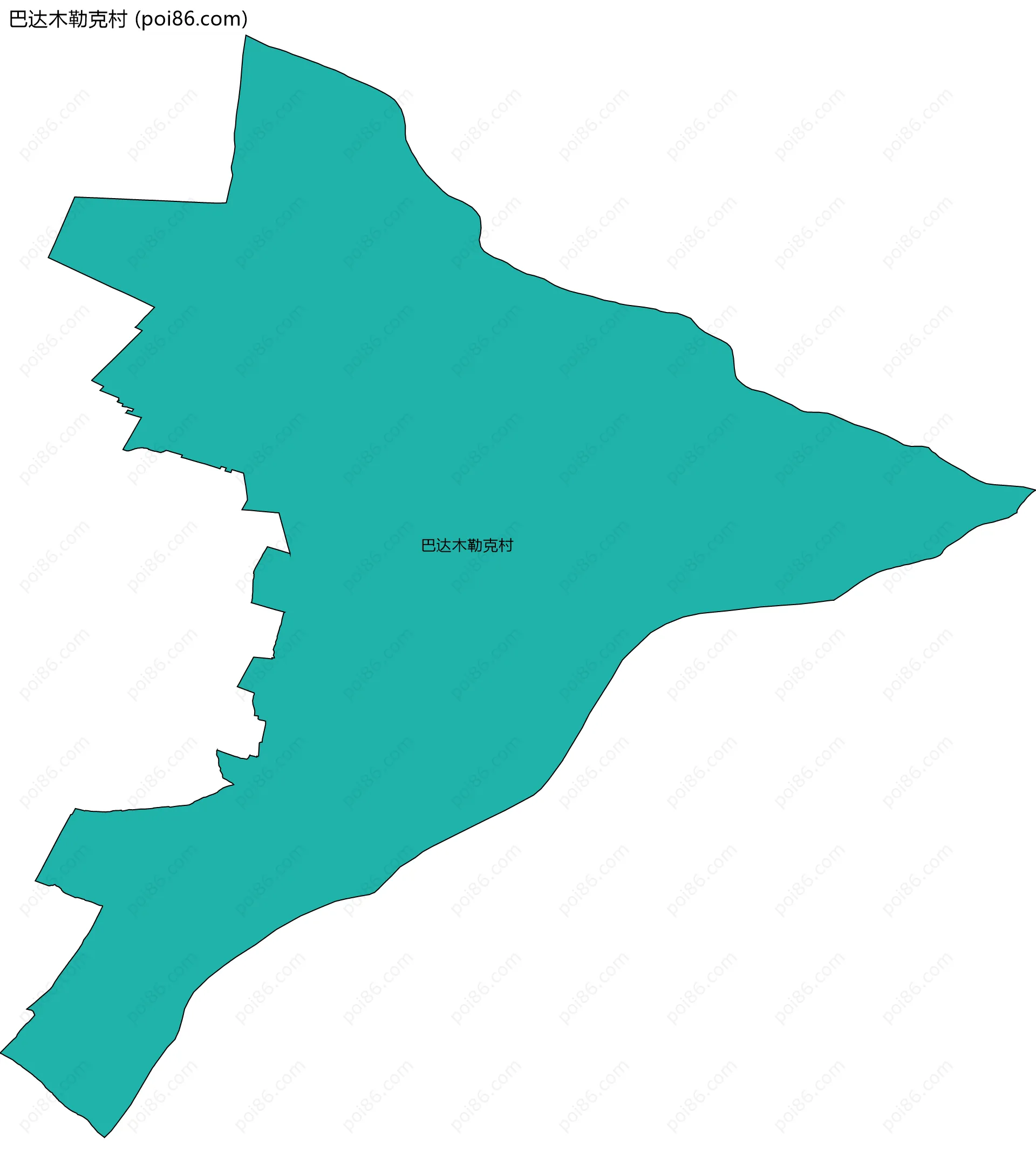 巴达木勒克村边界地图