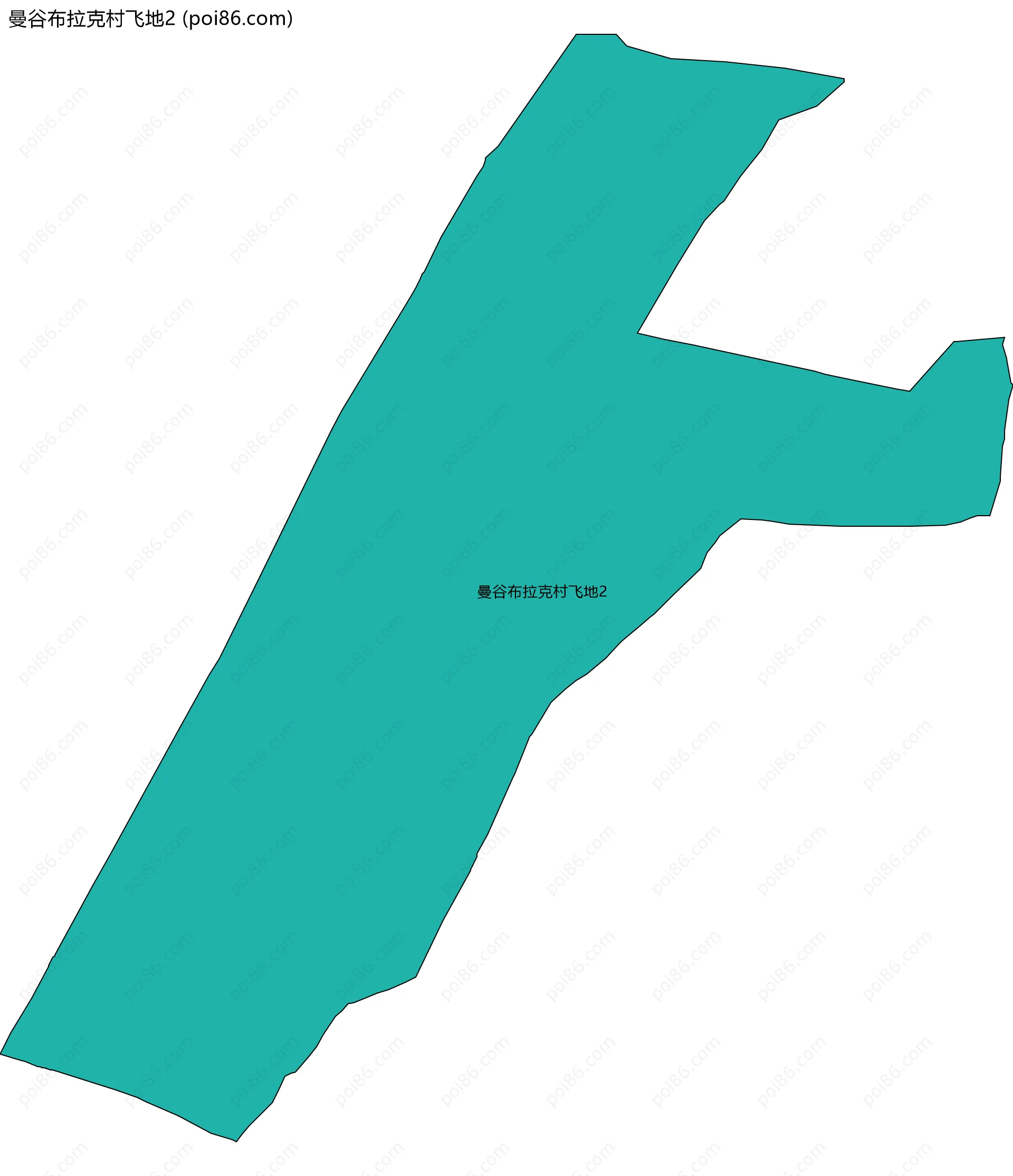 曼谷布拉克村飞地2边界地图