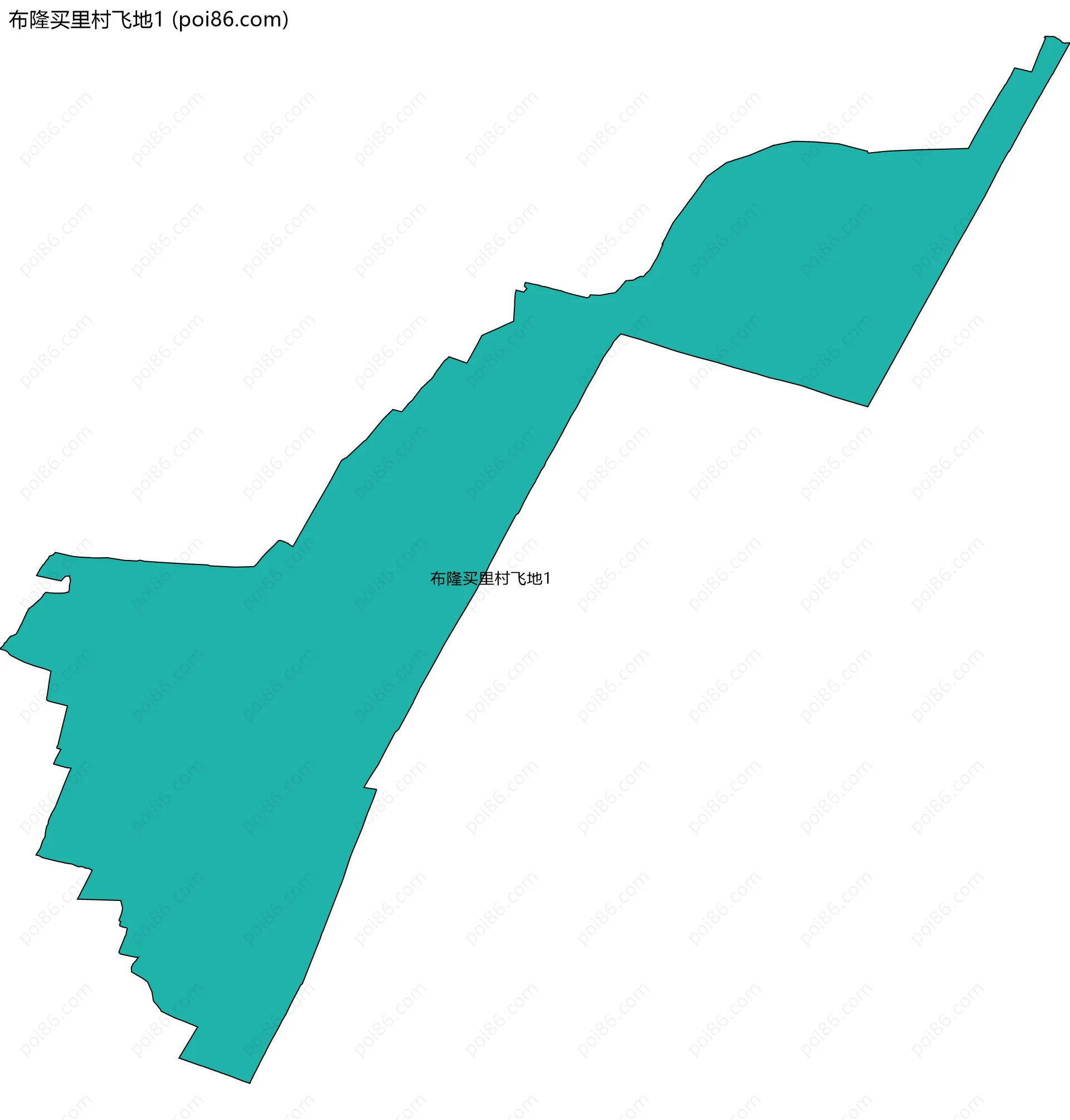布隆买里村飞地1边界地图