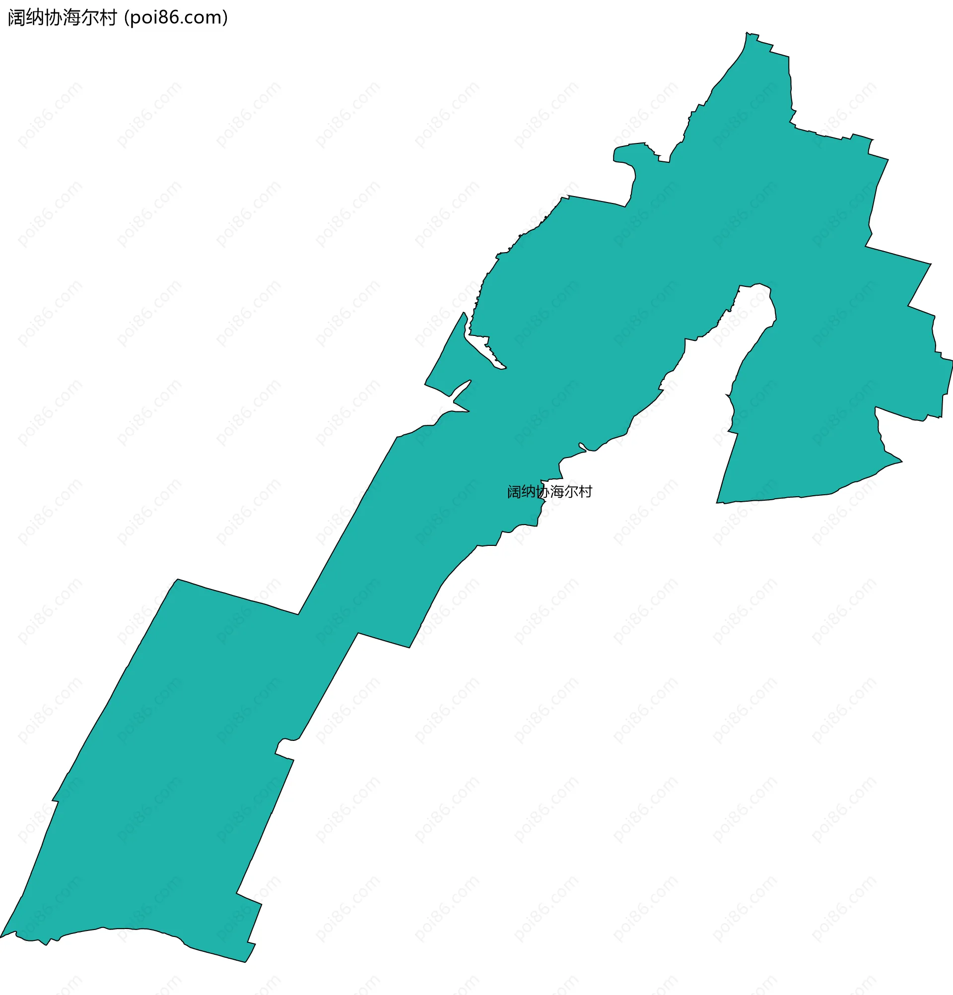 阔纳协海尔村边界地图