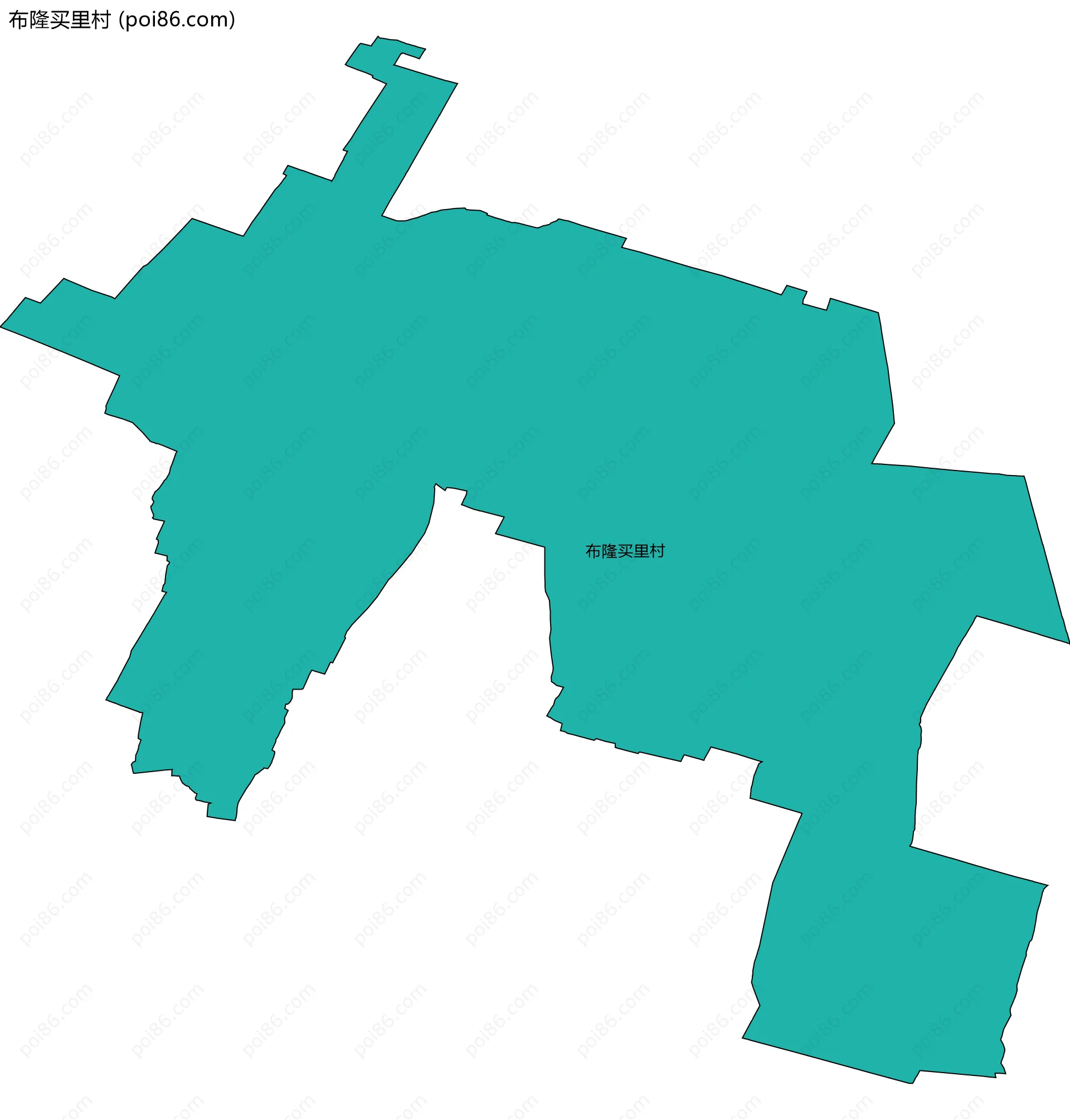 布隆买里村边界地图