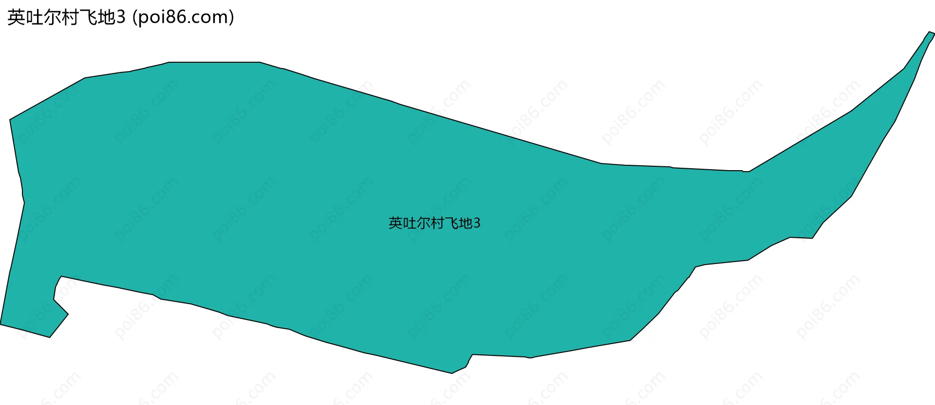 英吐尔村飞地3边界地图