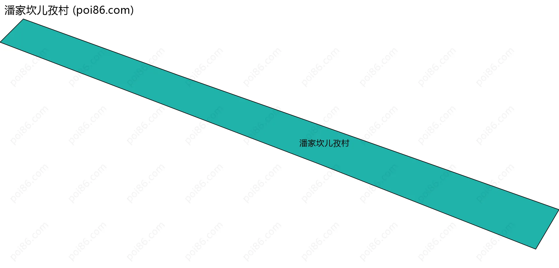 潘家坎儿孜村边界地图