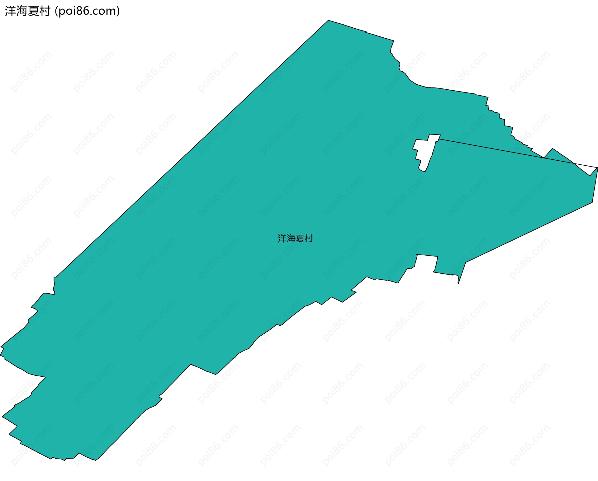 洋海夏村边界地图