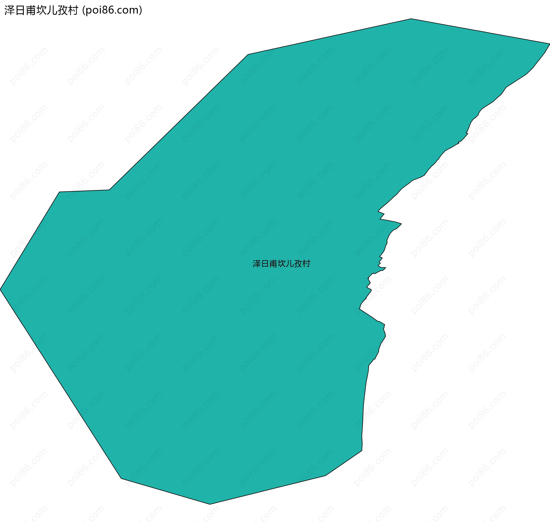 泽日甫坎儿孜村边界地图