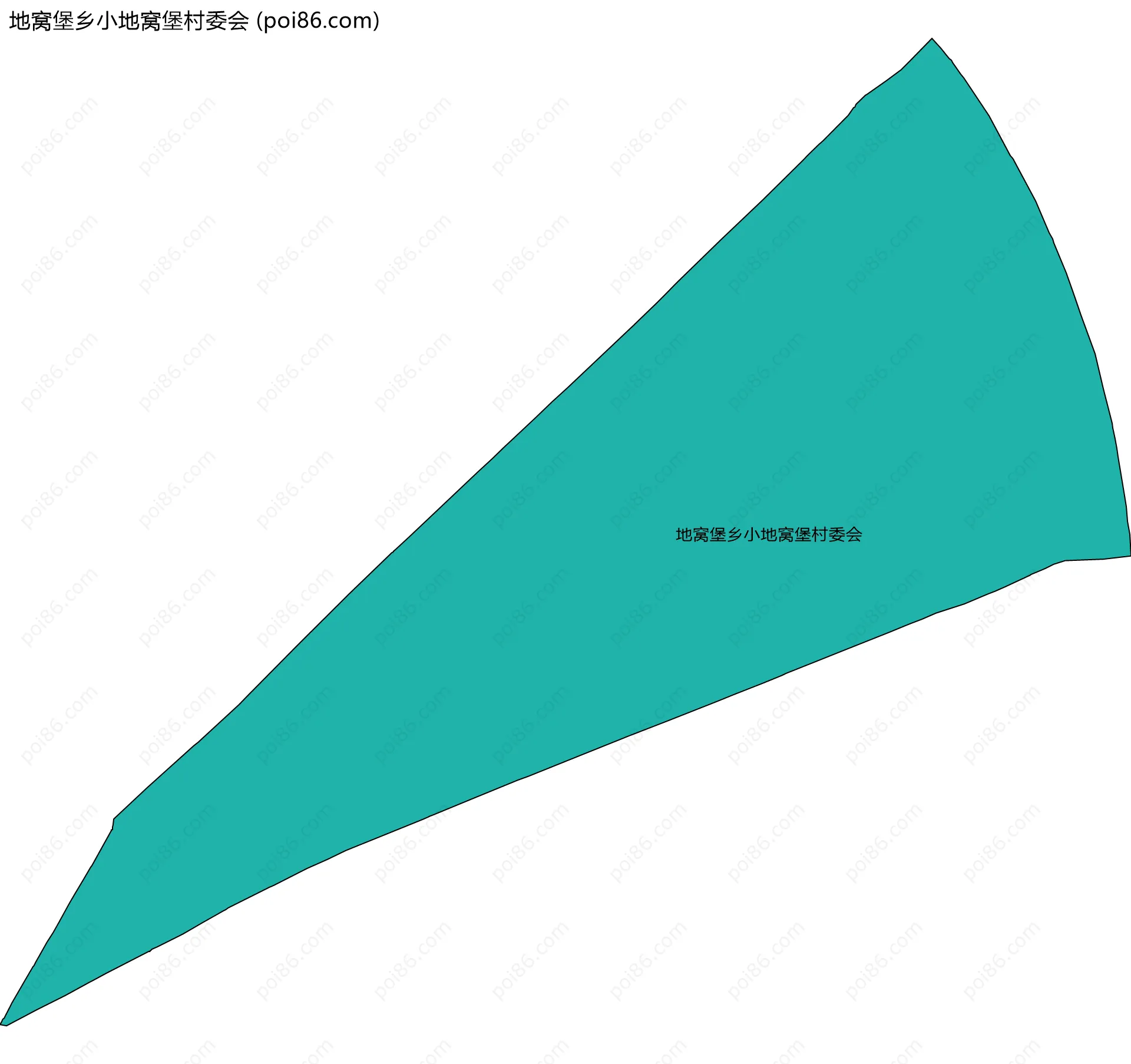 地窝堡乡小地窝堡村委会边界地图