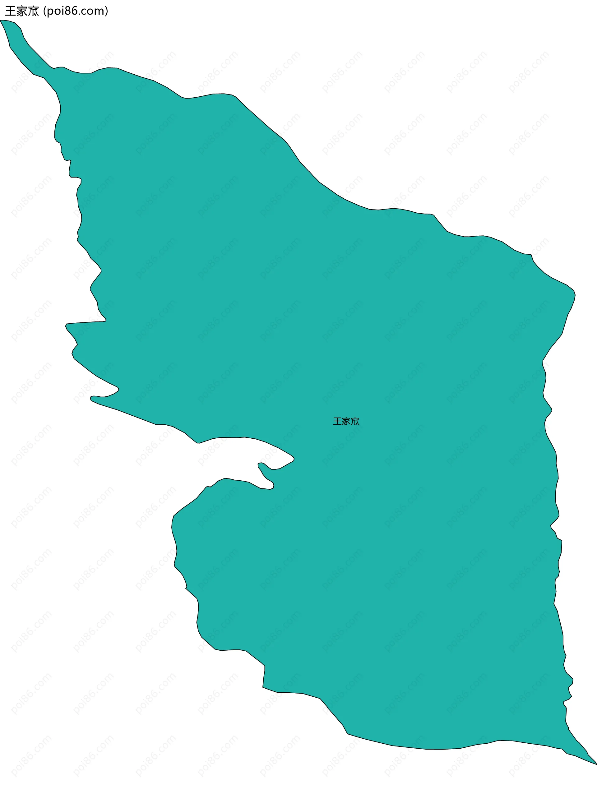 王家窊边界地图