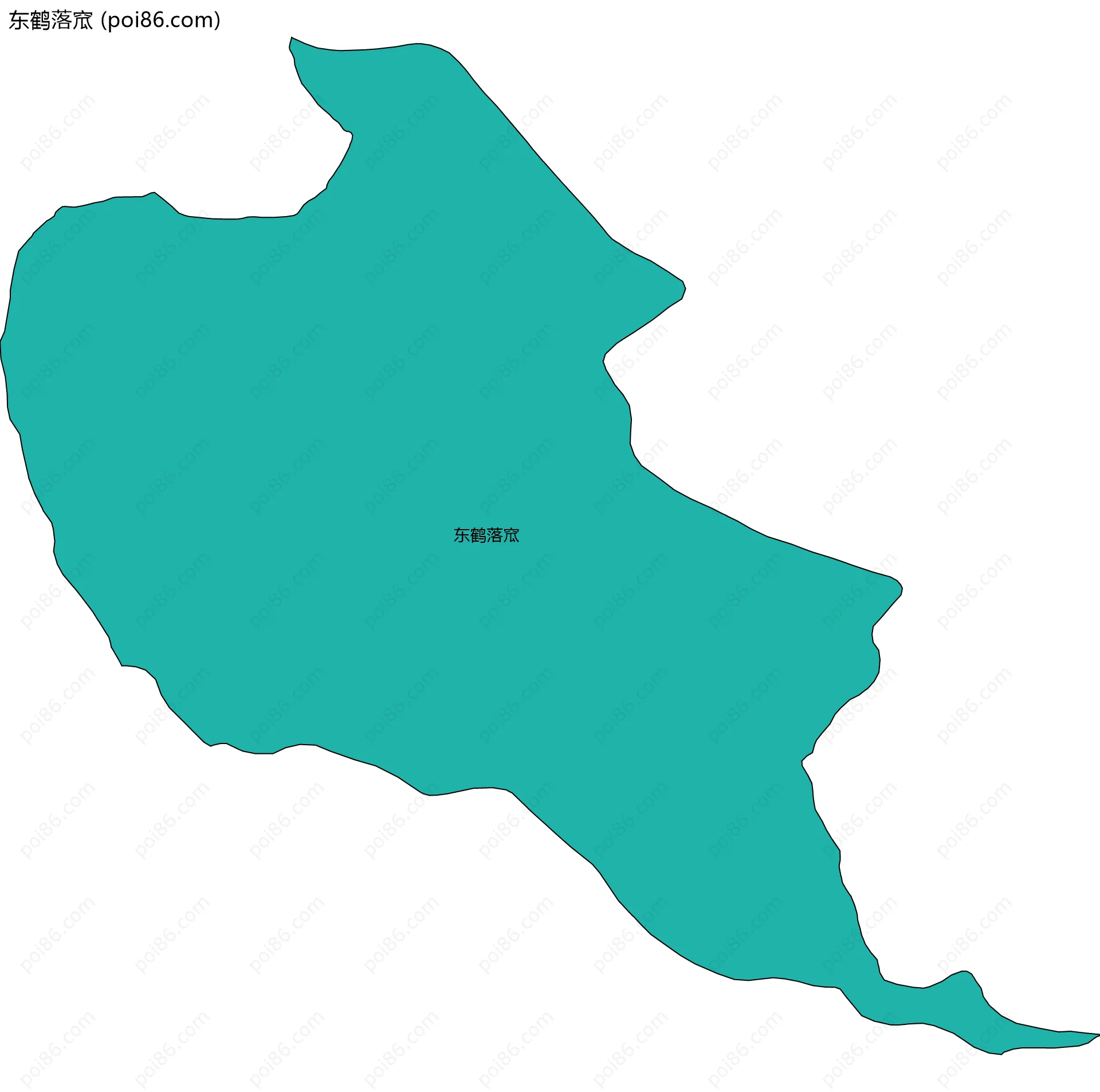 东鹤落窊边界地图