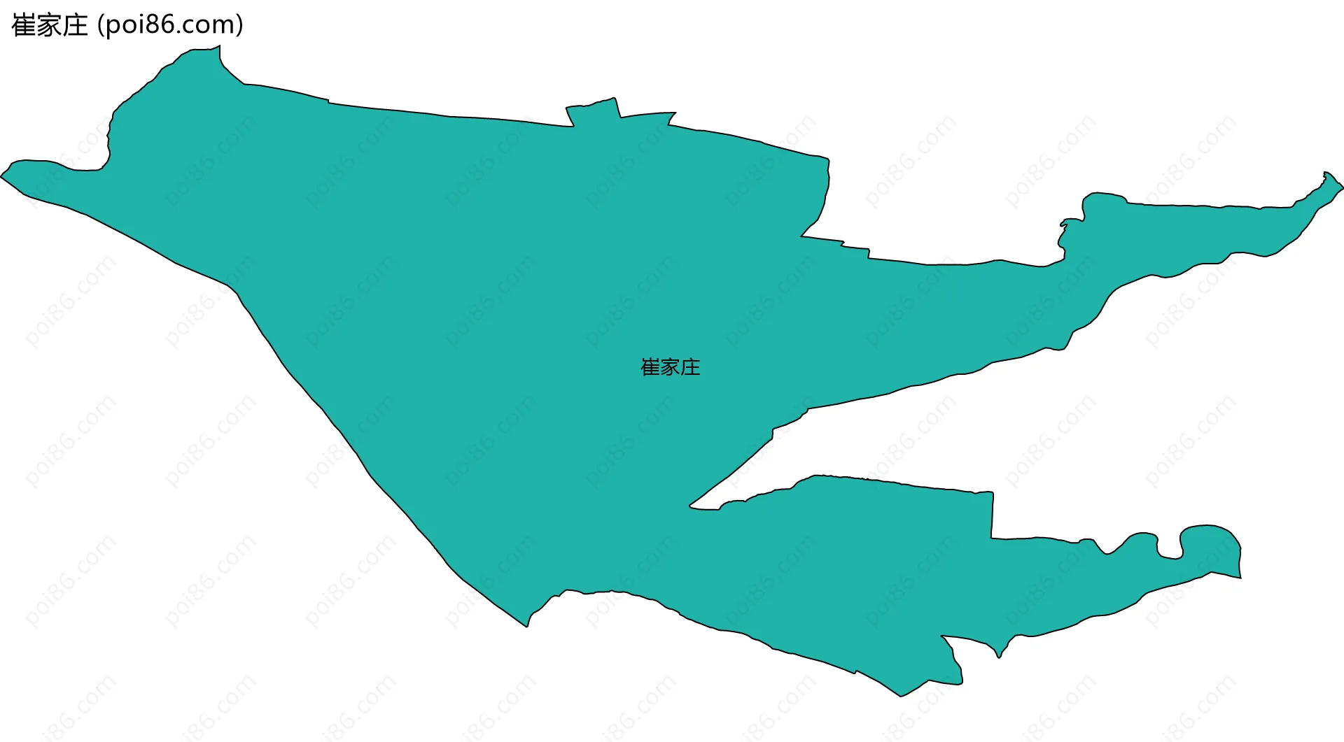 崔家庄边界地图