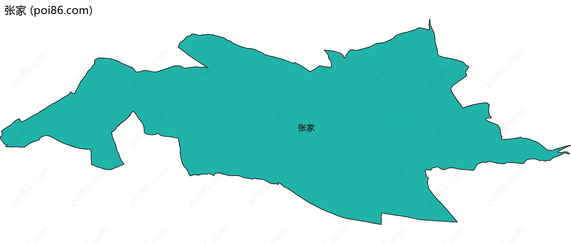 张家边界地图