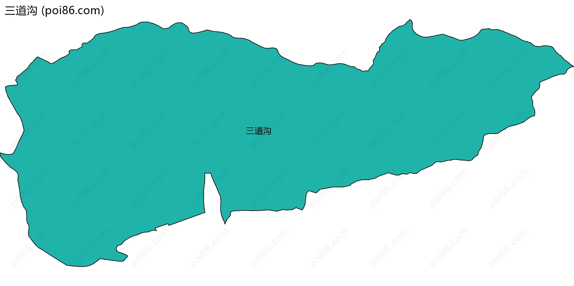 三道沟边界地图