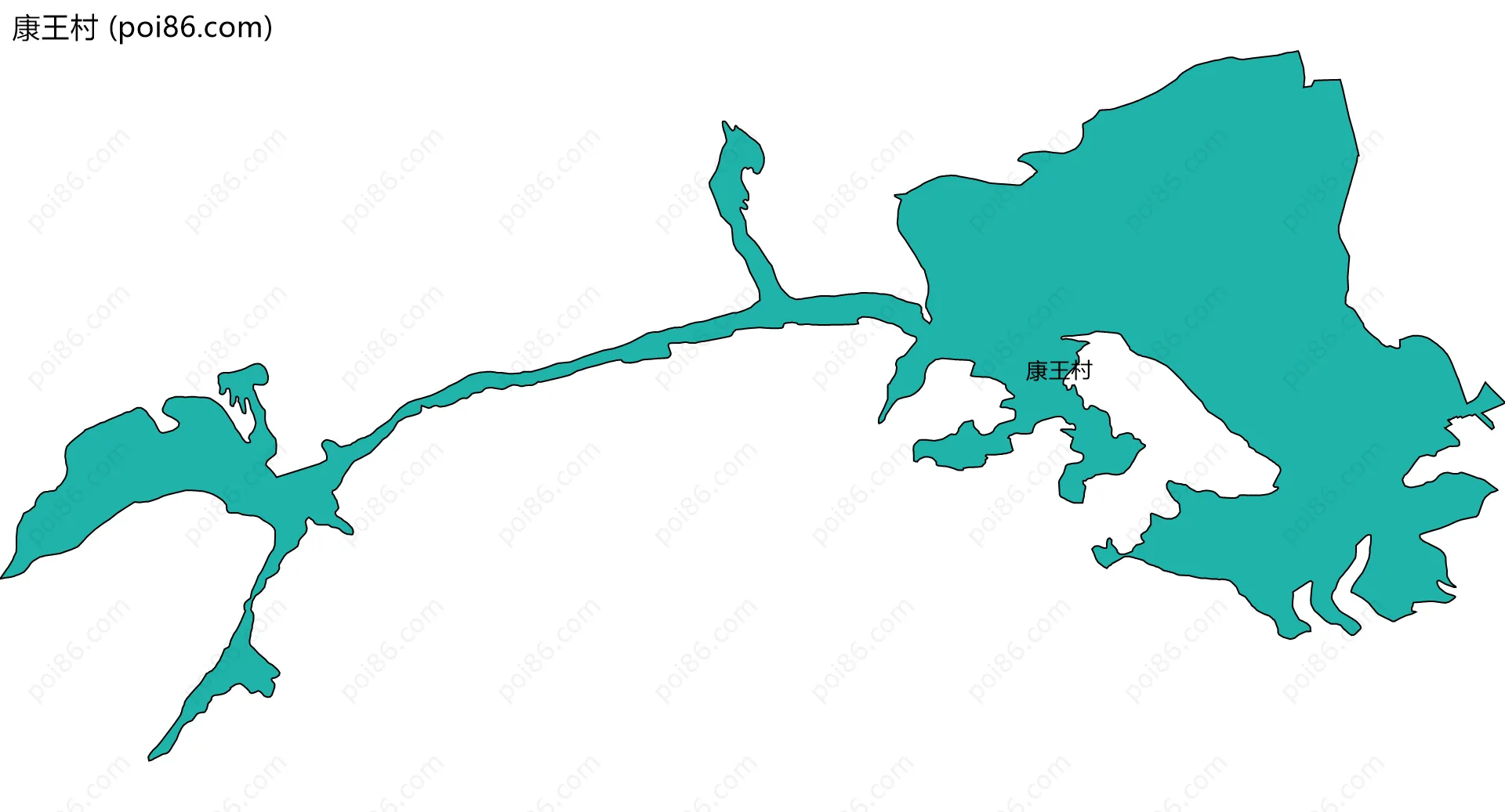 康王村边界地图