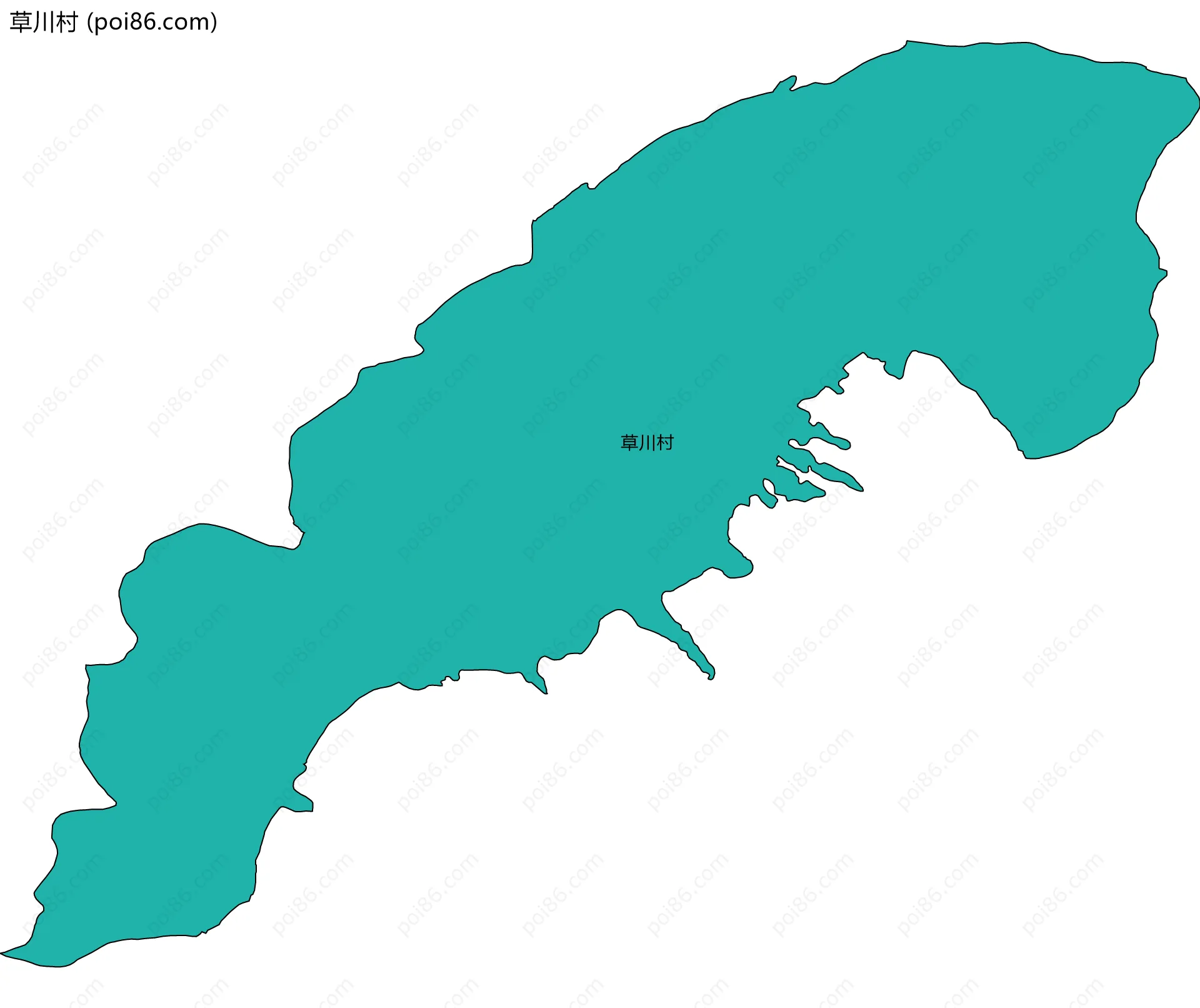 草川村边界地图