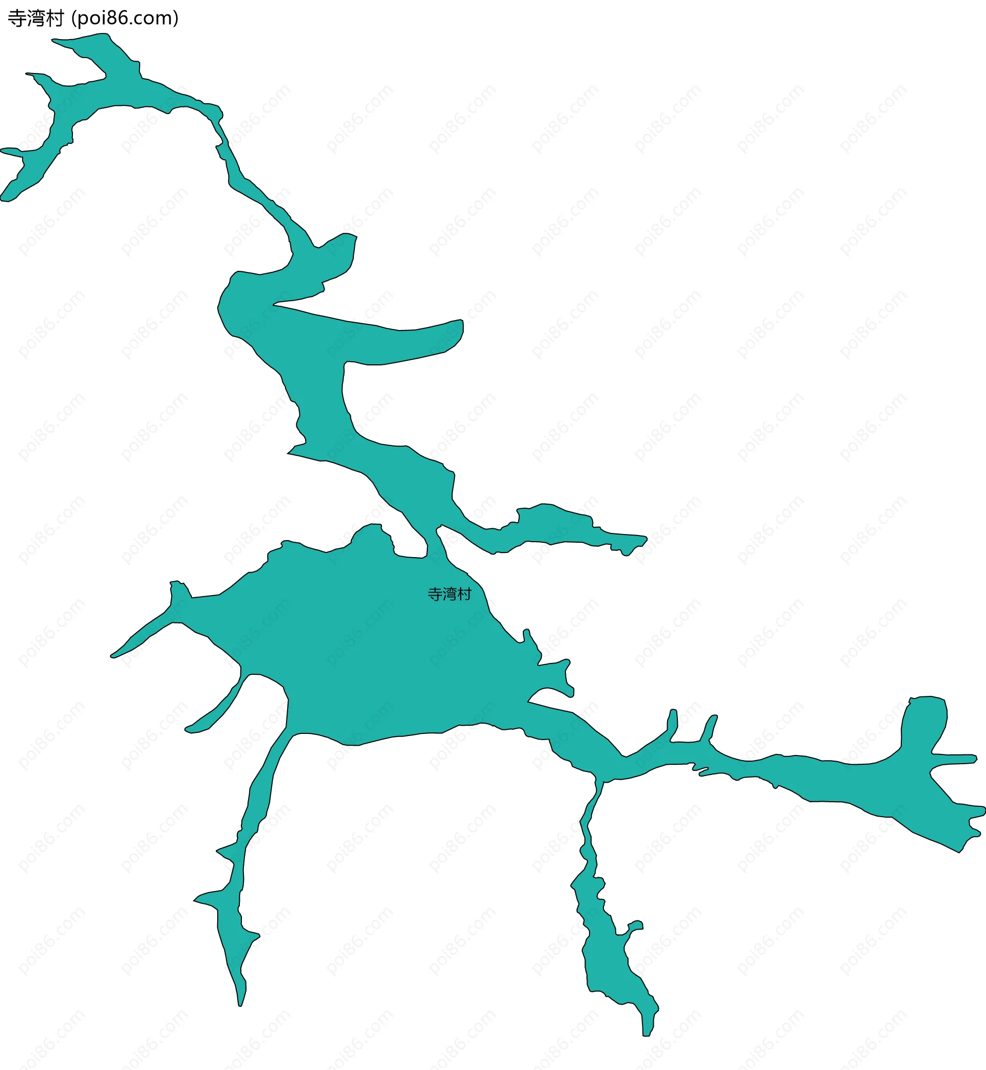 寺湾村边界地图