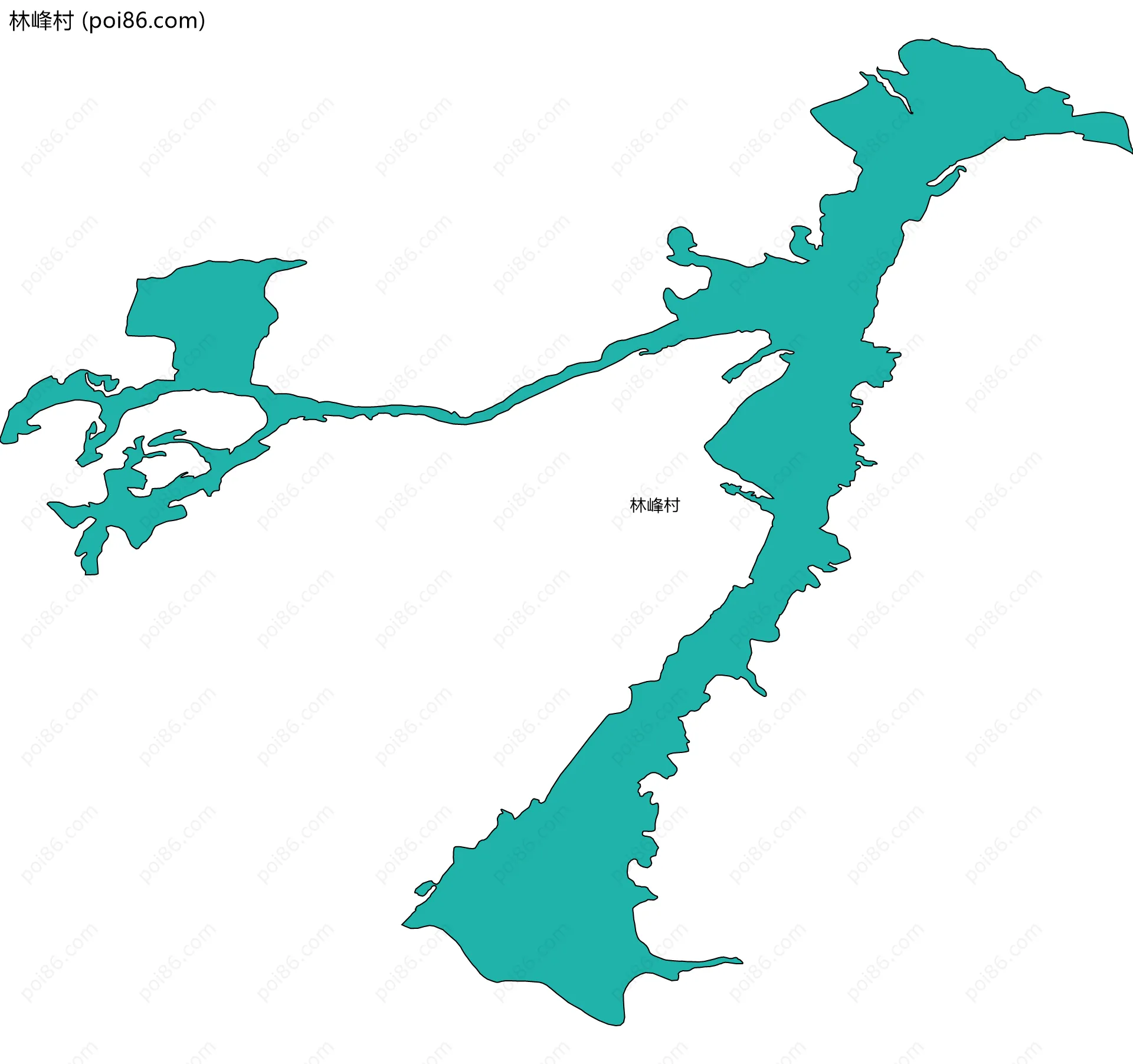 林峰村边界地图