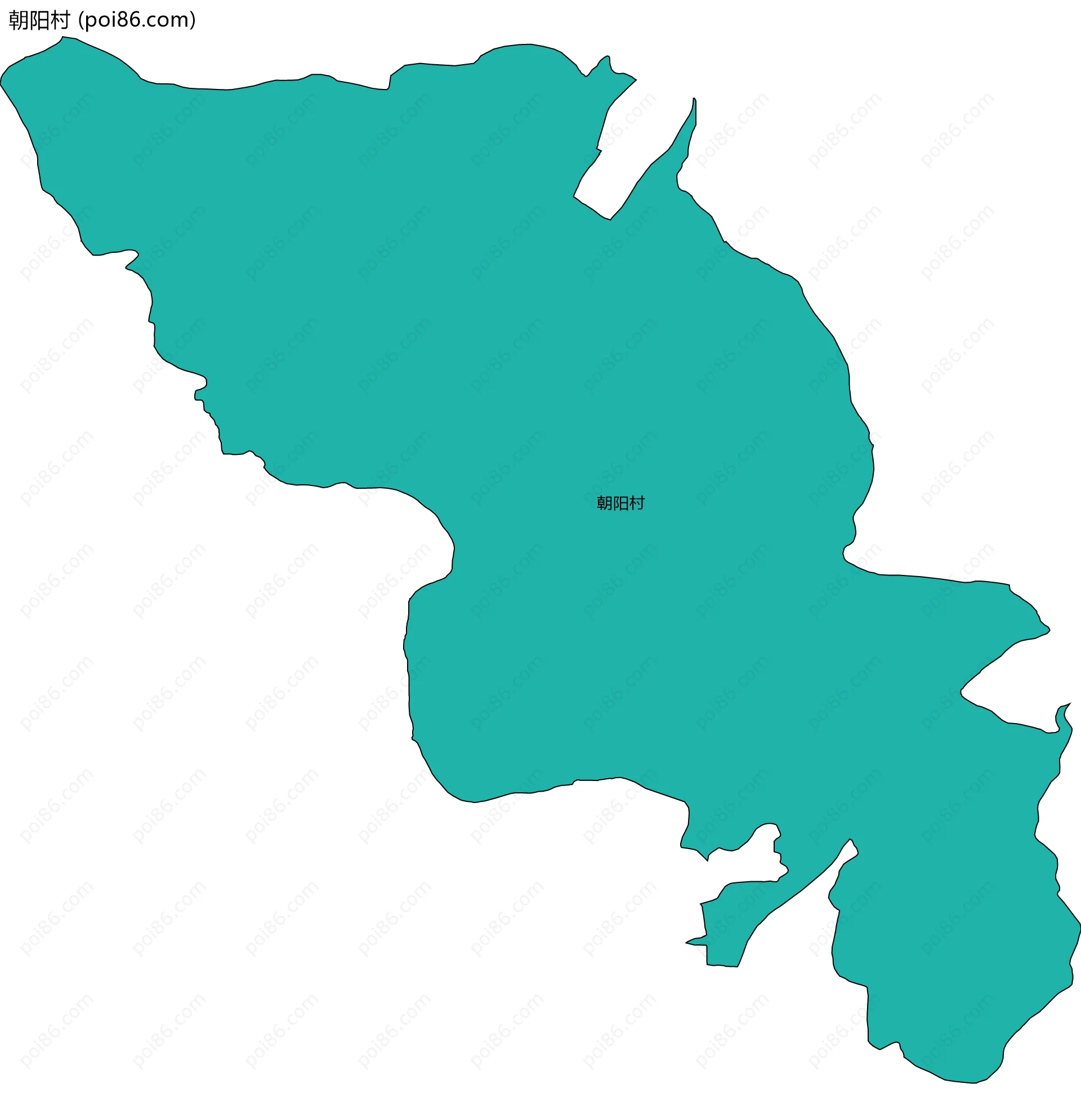 朝阳村边界地图