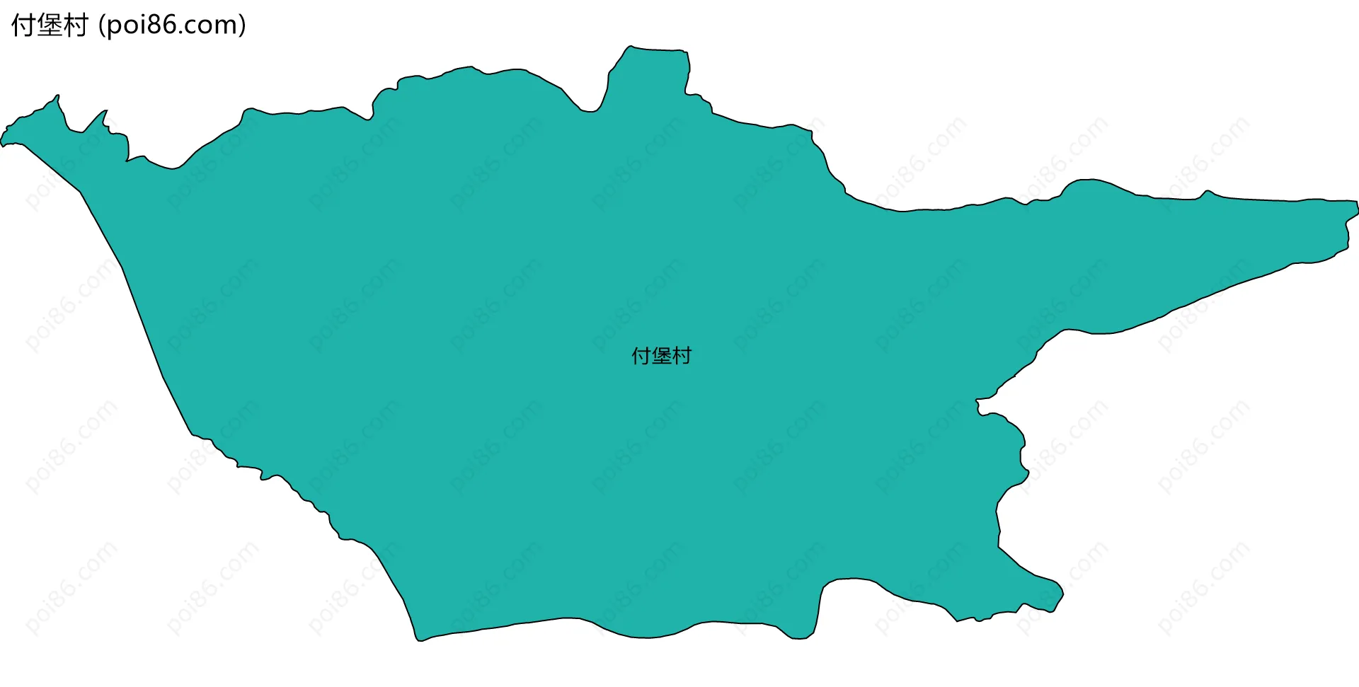 付堡村边界地图