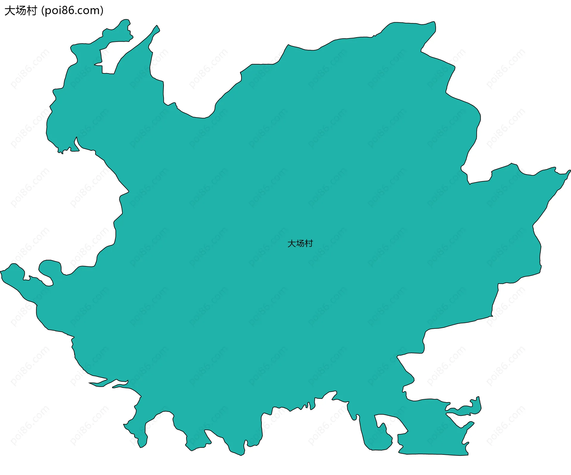 大场村边界地图