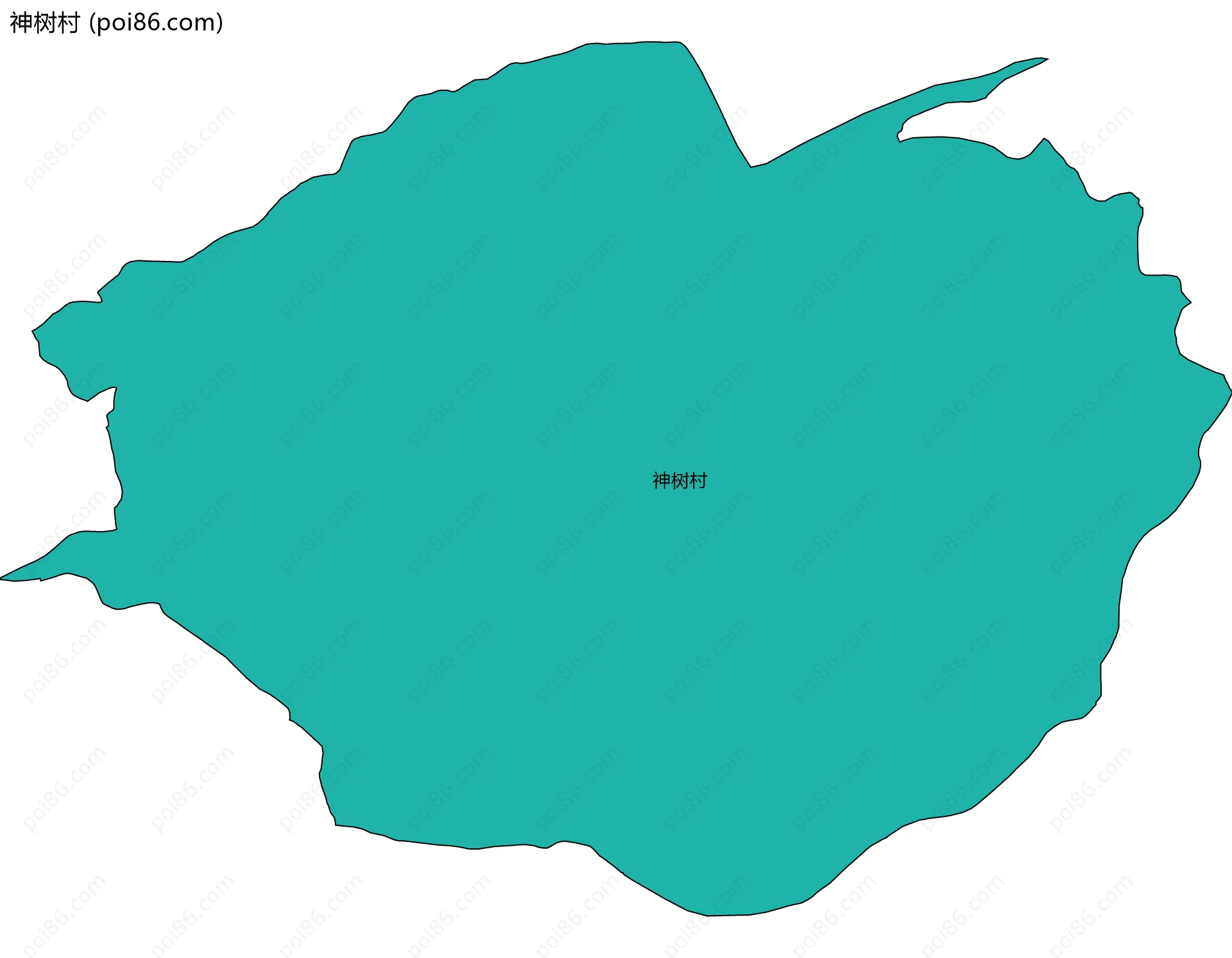 神树村边界地图