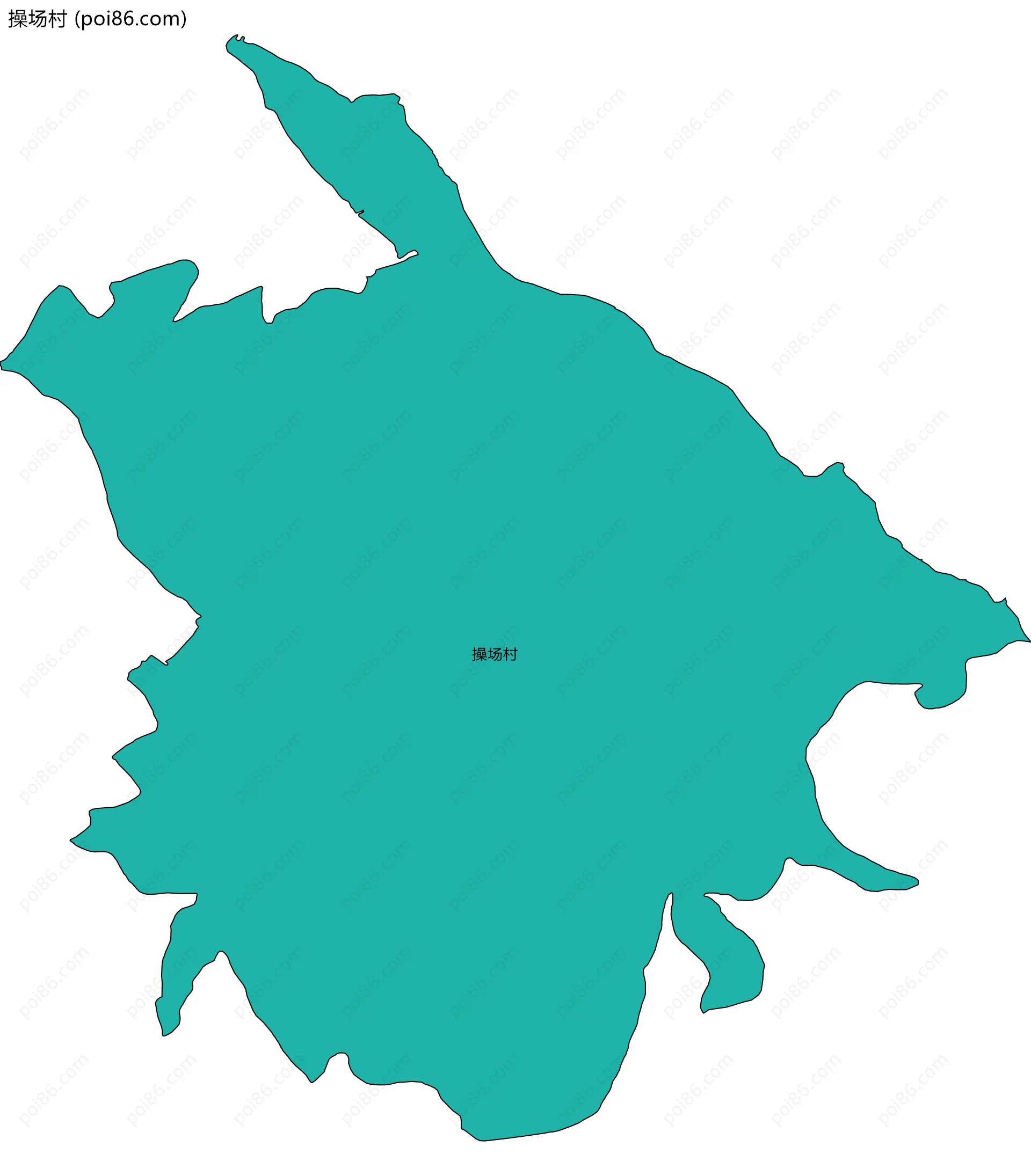 操场村边界地图