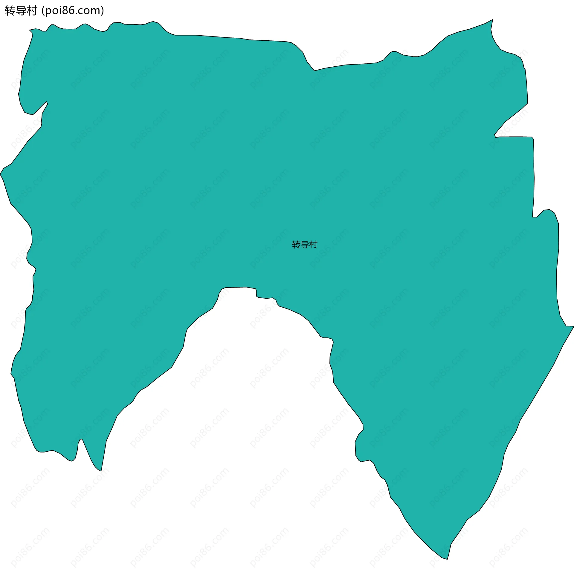 转导村边界地图