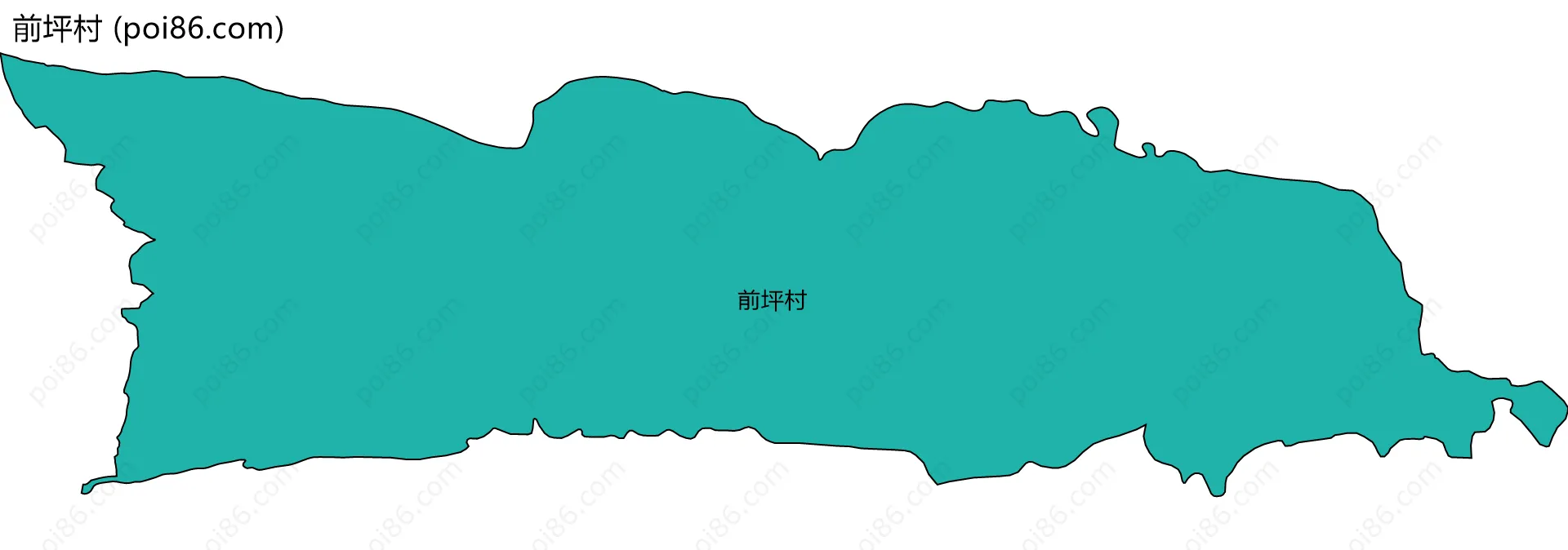 前坪村边界地图