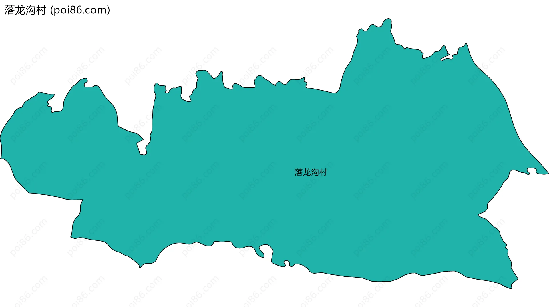 落龙沟村边界地图