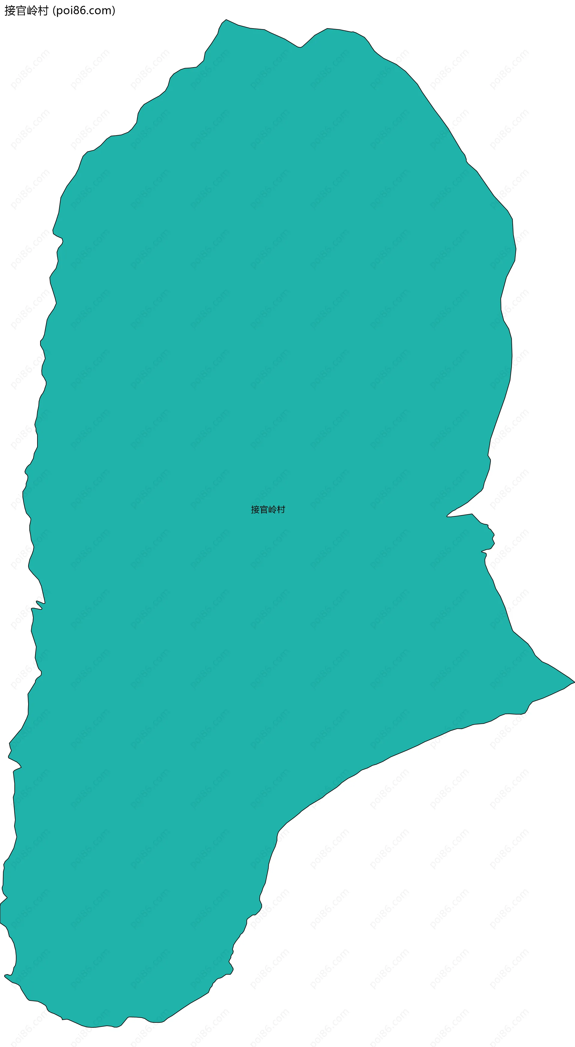 接官岭村边界地图