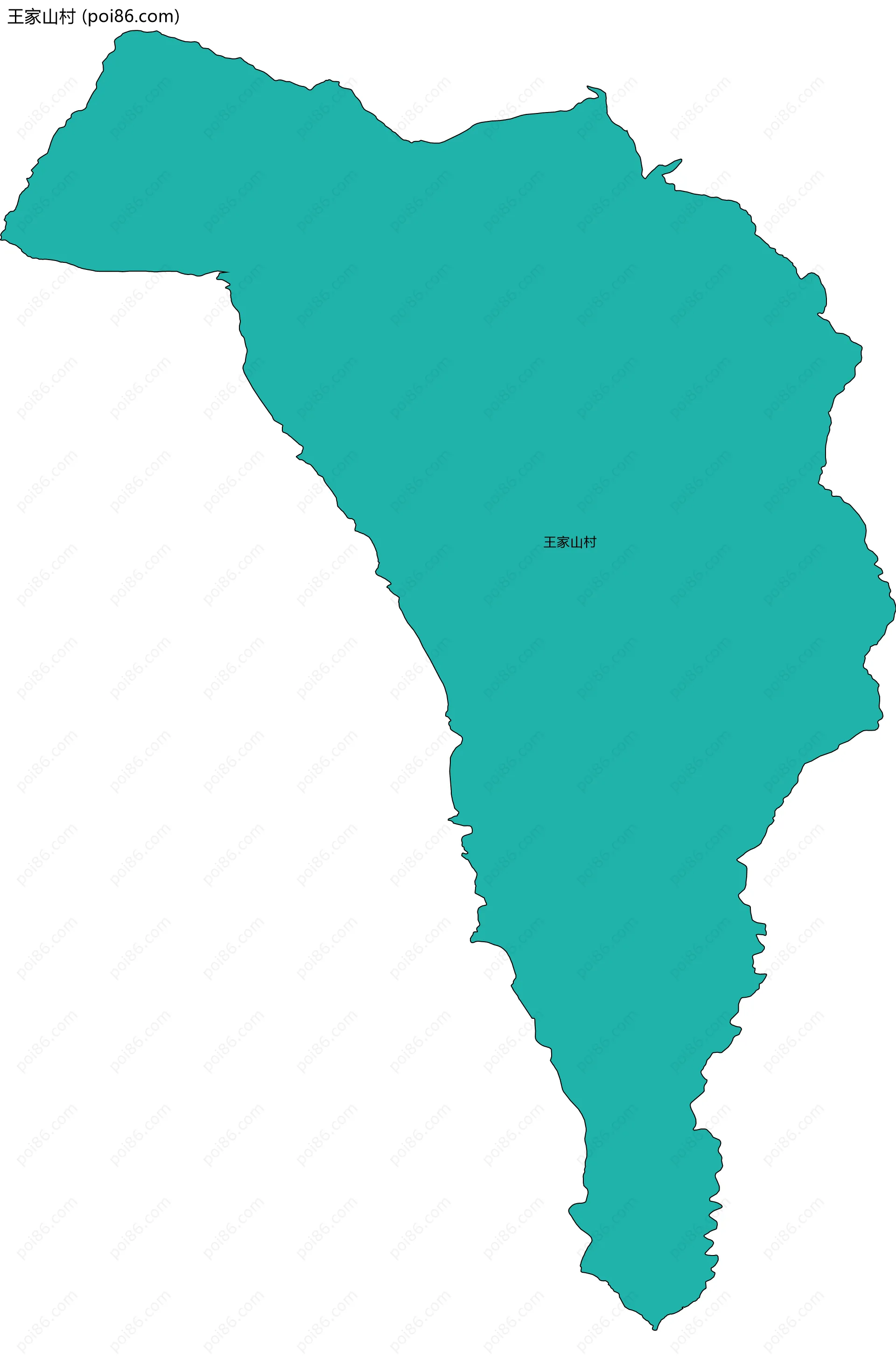 王家山村边界地图