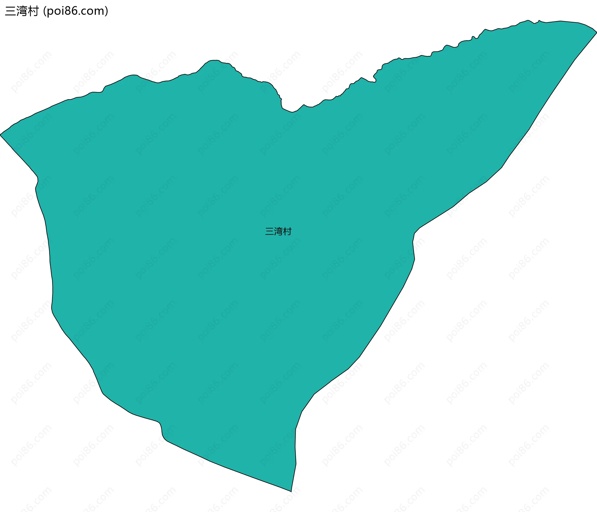 三湾村边界地图