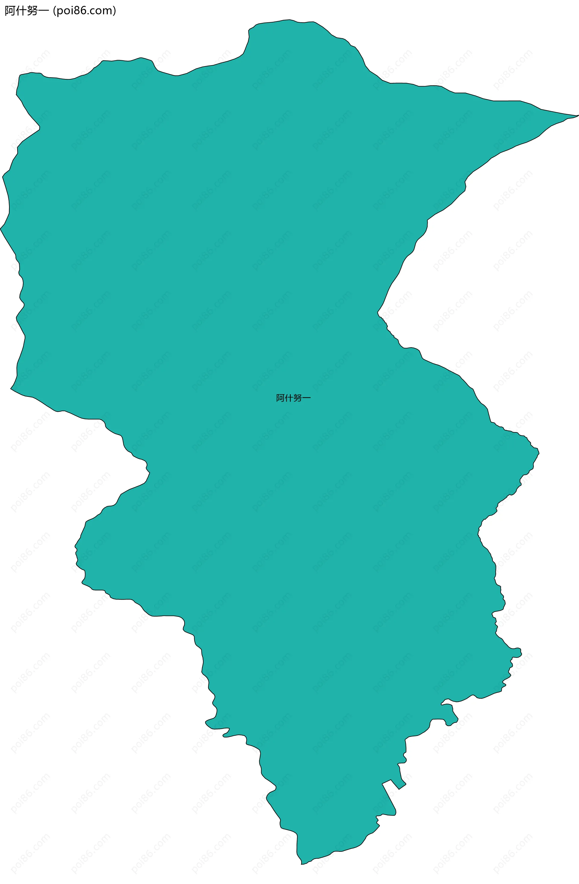 阿什努一边界地图