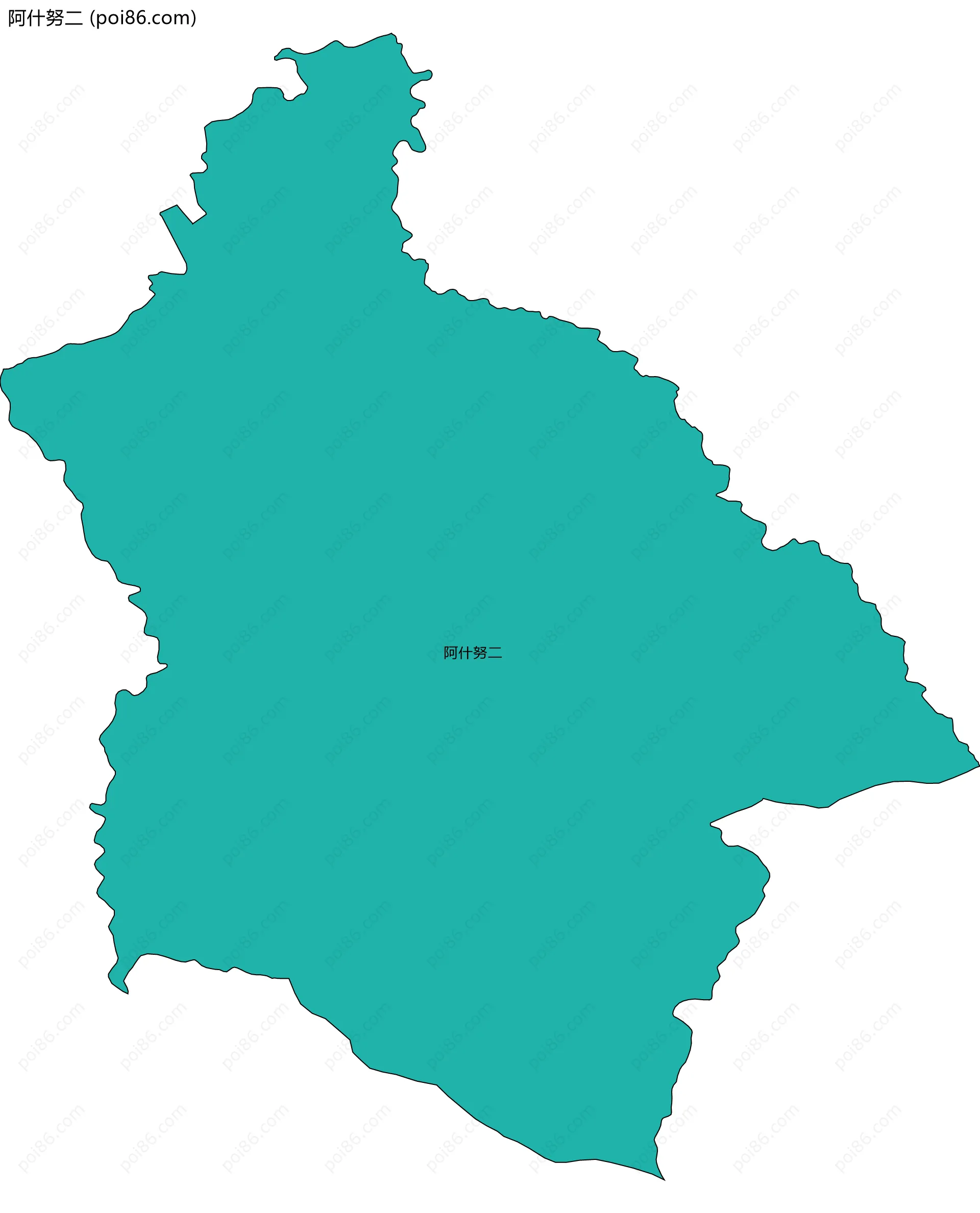 阿什努二边界地图