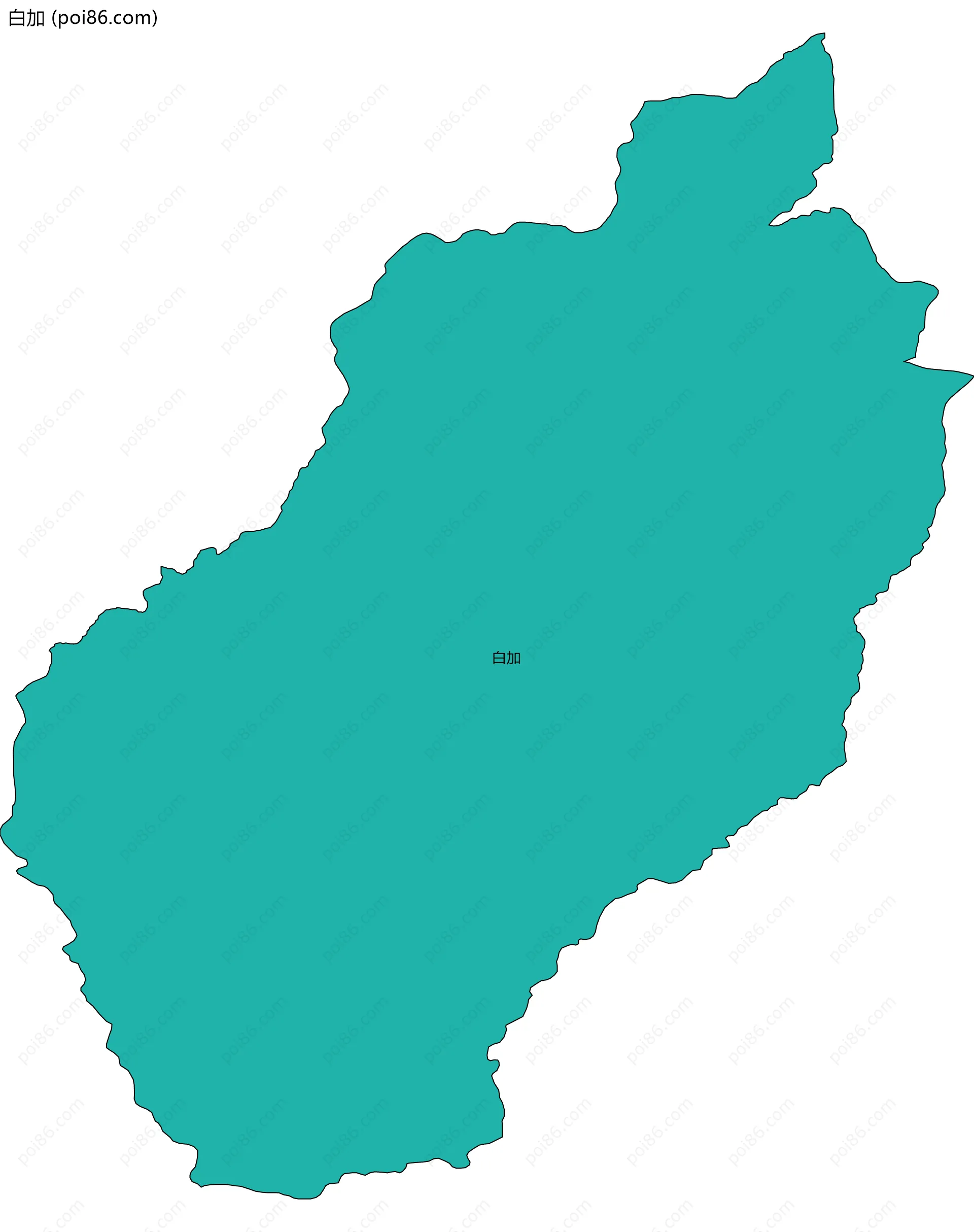 白加边界地图