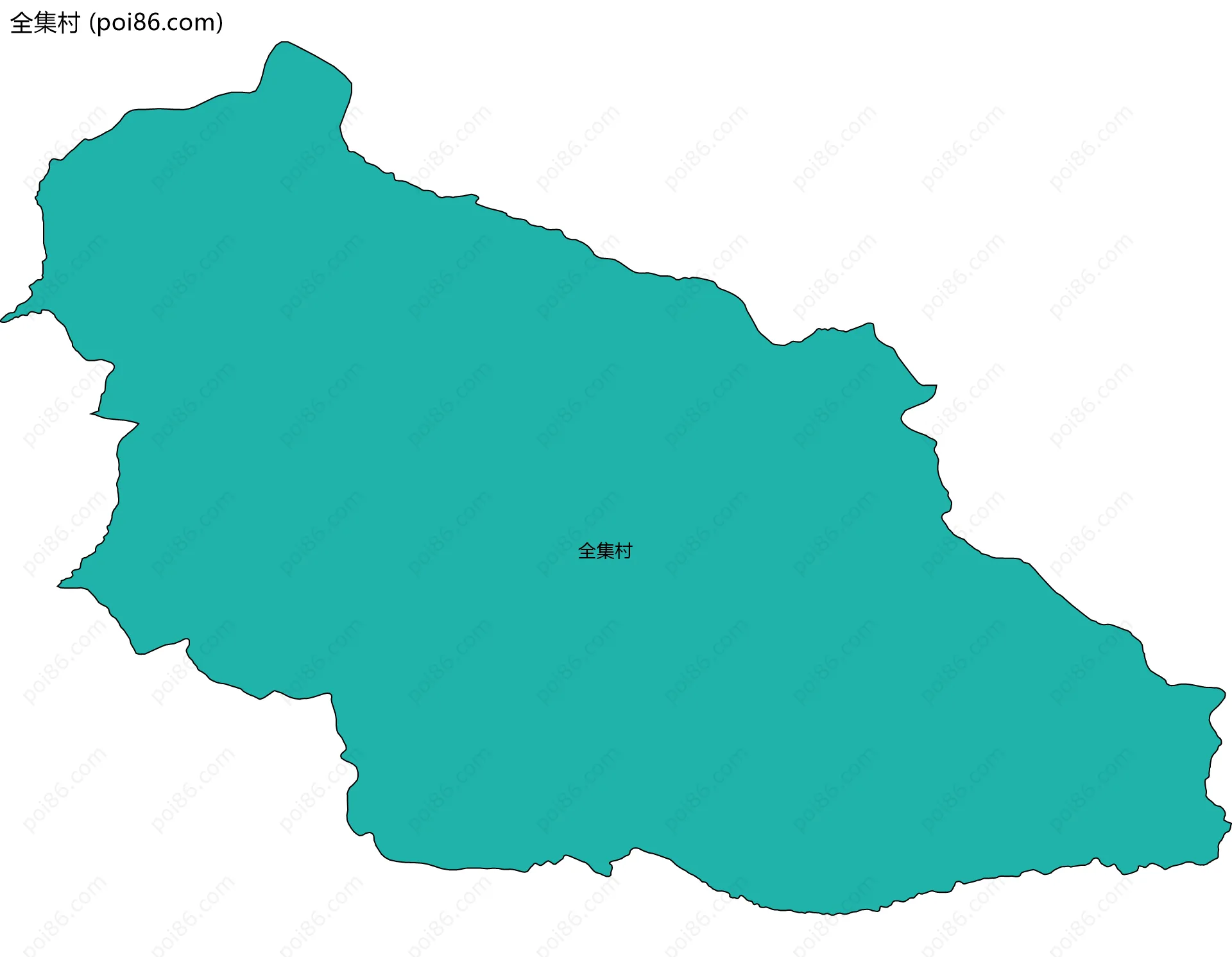 全集村边界地图