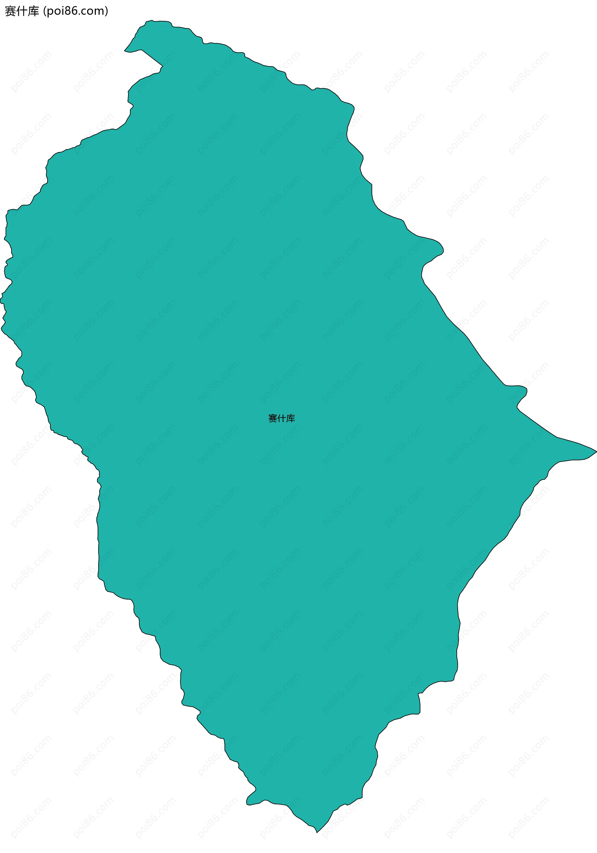 赛什库边界地图