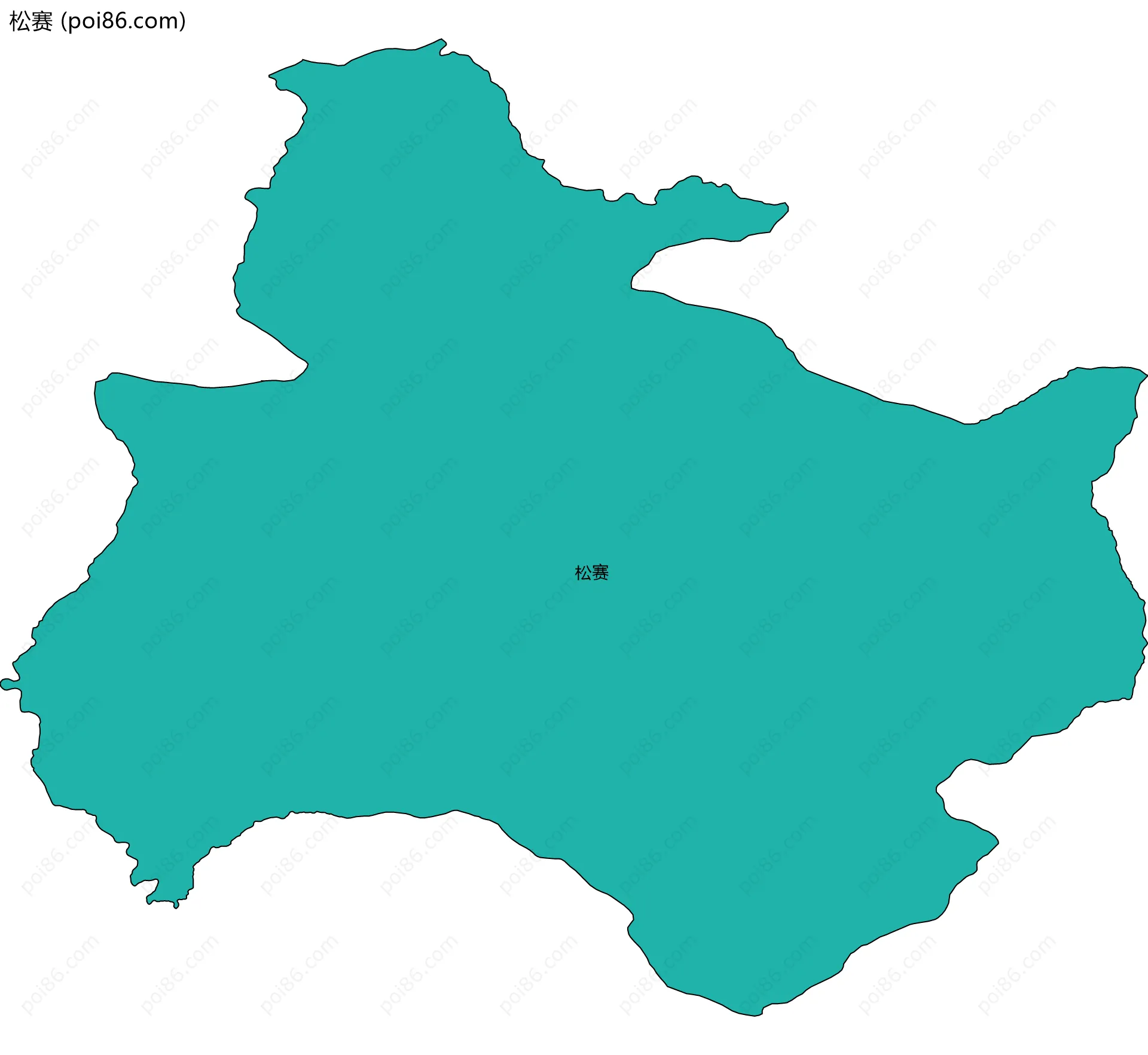 松赛边界地图