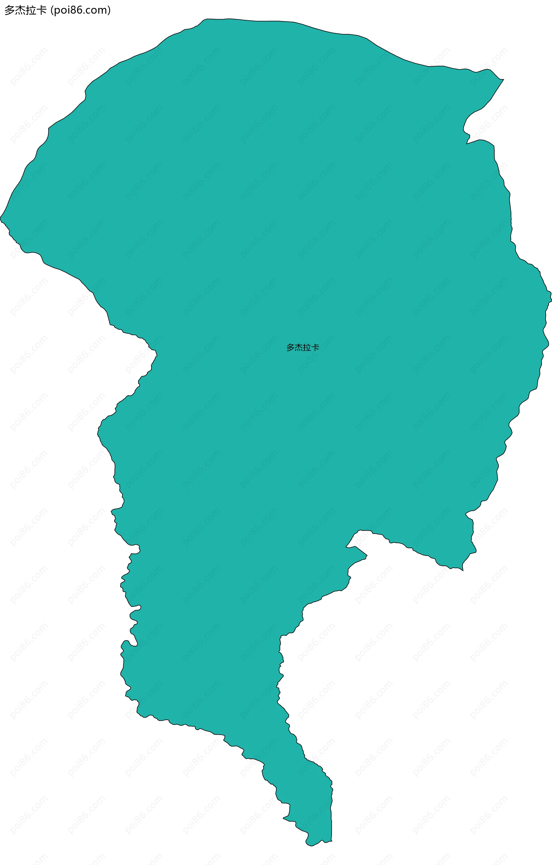 多杰拉卡边界地图