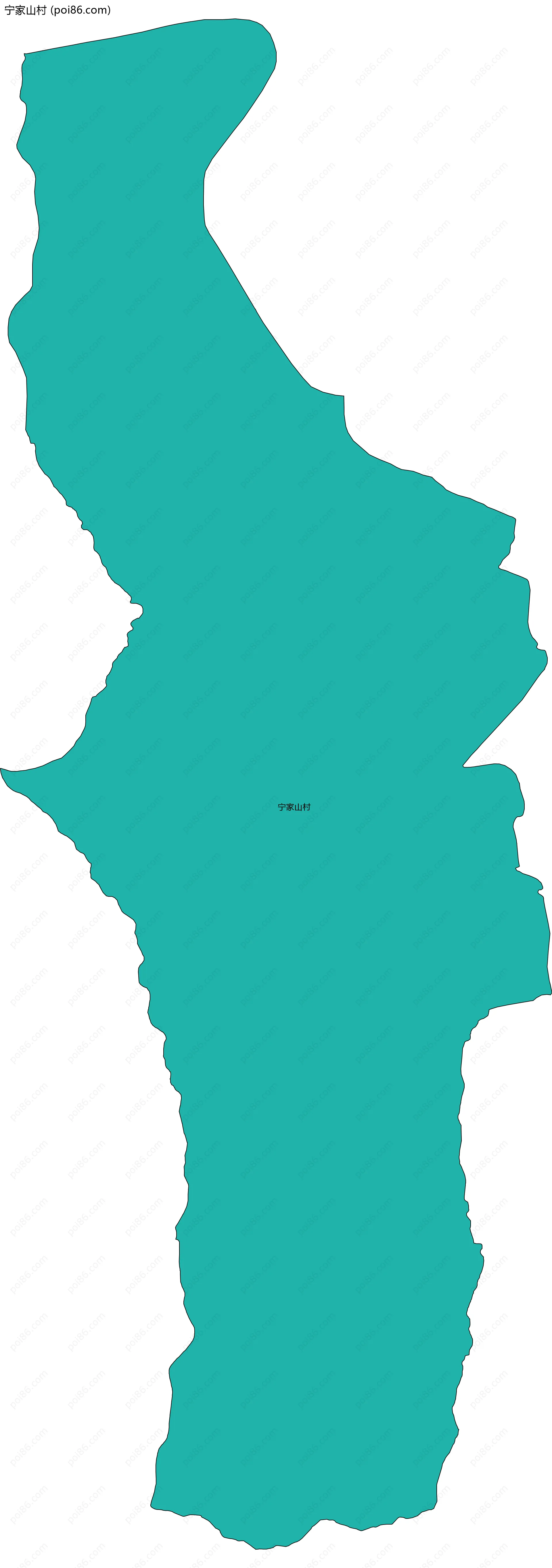 宁家山村边界地图